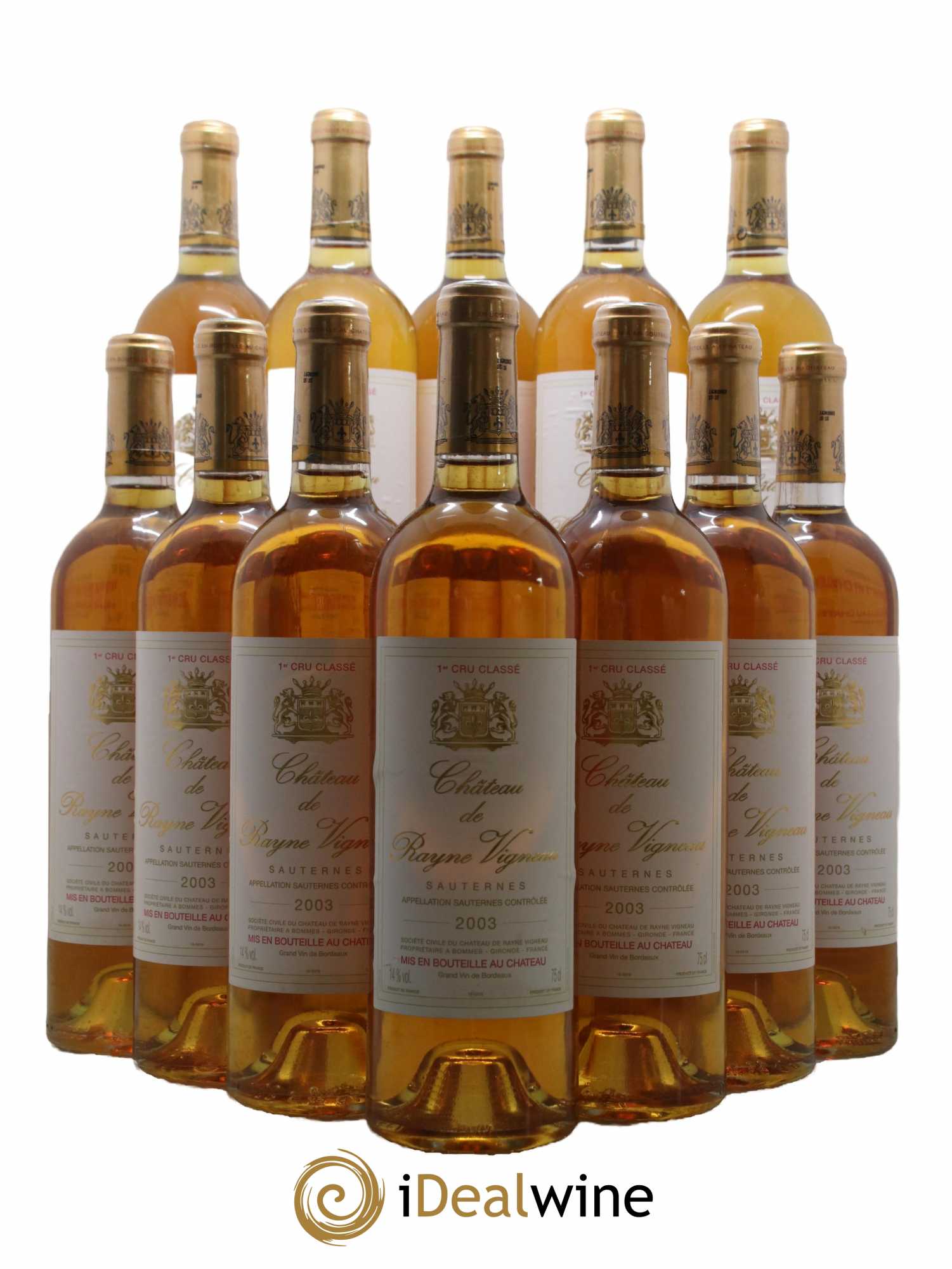 Château de Rayne Vigneau 1er Grand Cru Classé 2003 - Lotto di 12 bottiglie - 0