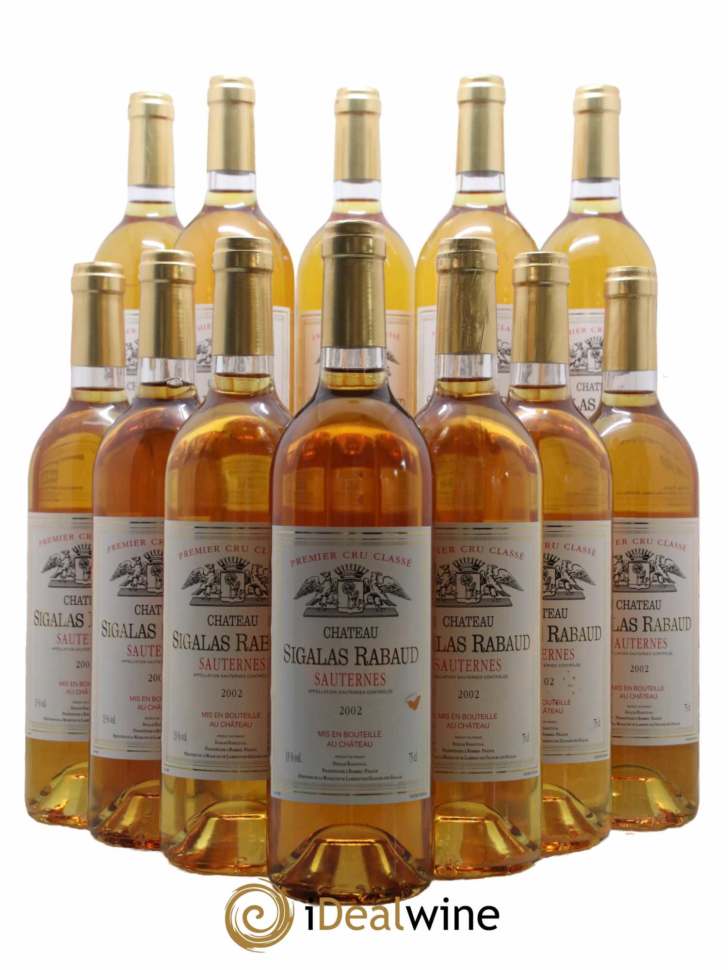 Château Sigalas Rabaud 1er Grand Cru Classé 2002 - Lotto di 12 bottiglie - 0