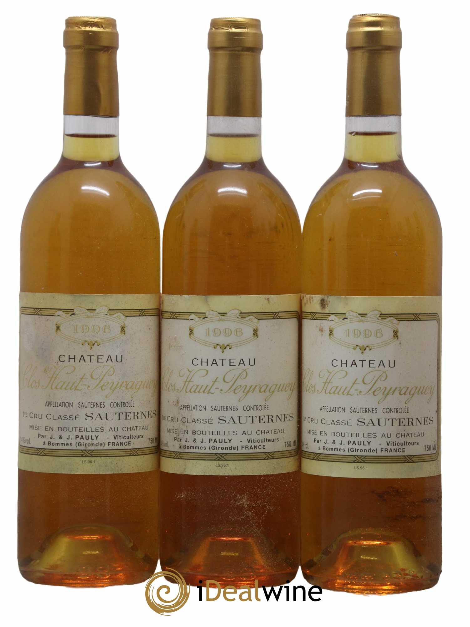 Clos Haut-Peyraguey 1er Grand Cru Classé  1996 - Lot of 12 bottles - 2