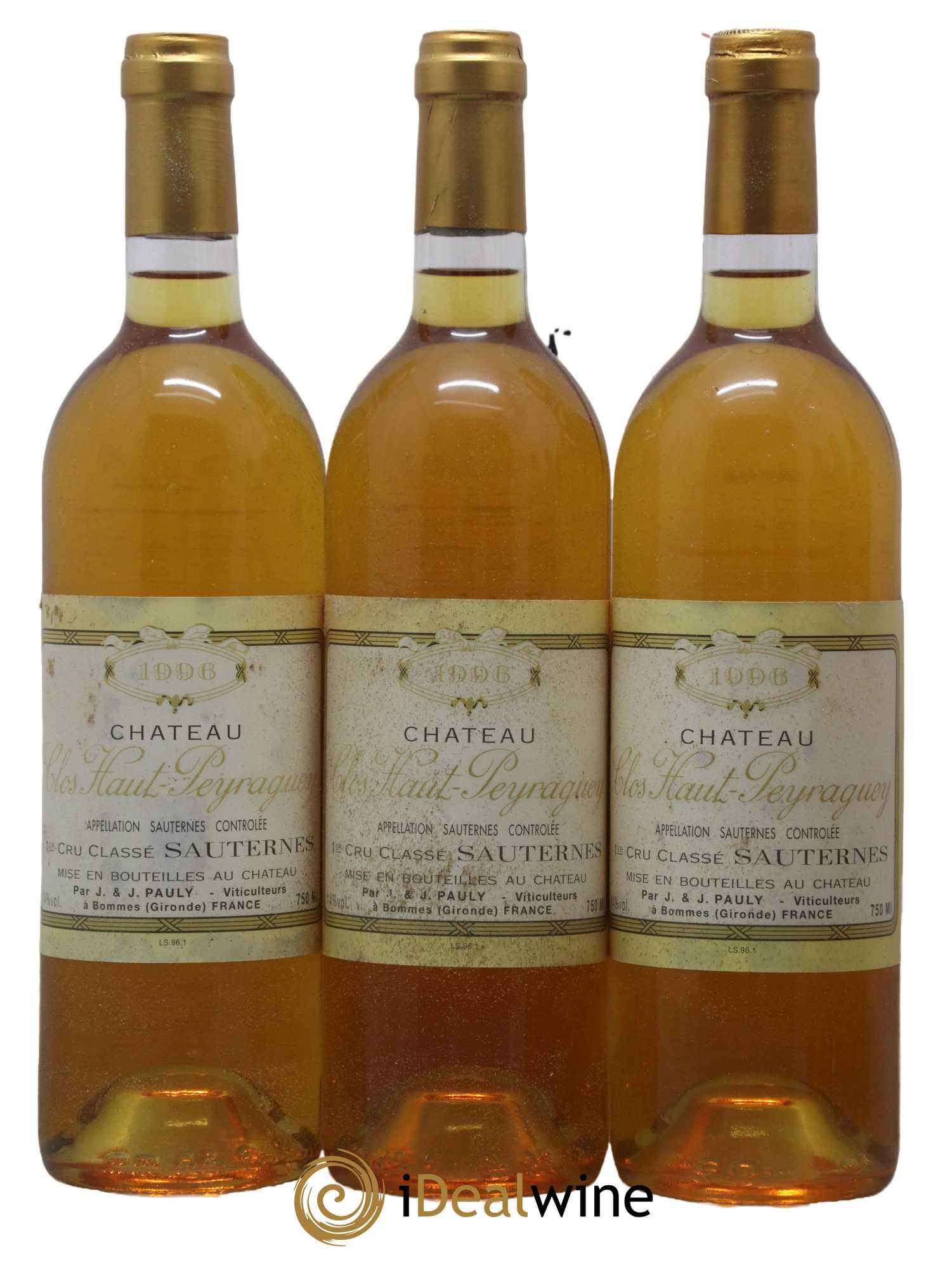 Clos Haut-Peyraguey 1er Grand Cru Classé  1996 - Lot of 12 bottles - 3