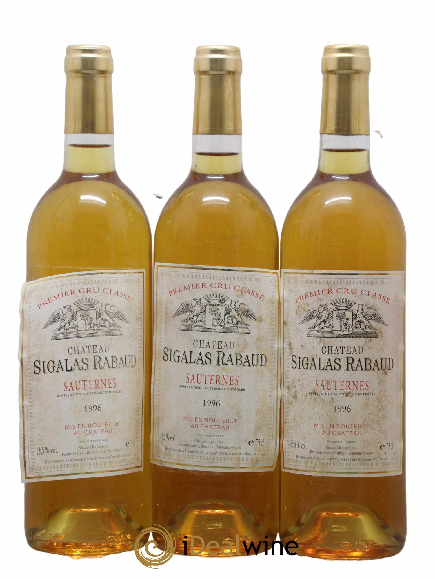 Château Sigalas Rabaud 1er Grand Cru Classé 1996 - Lotto di 12 bottiglie - 2