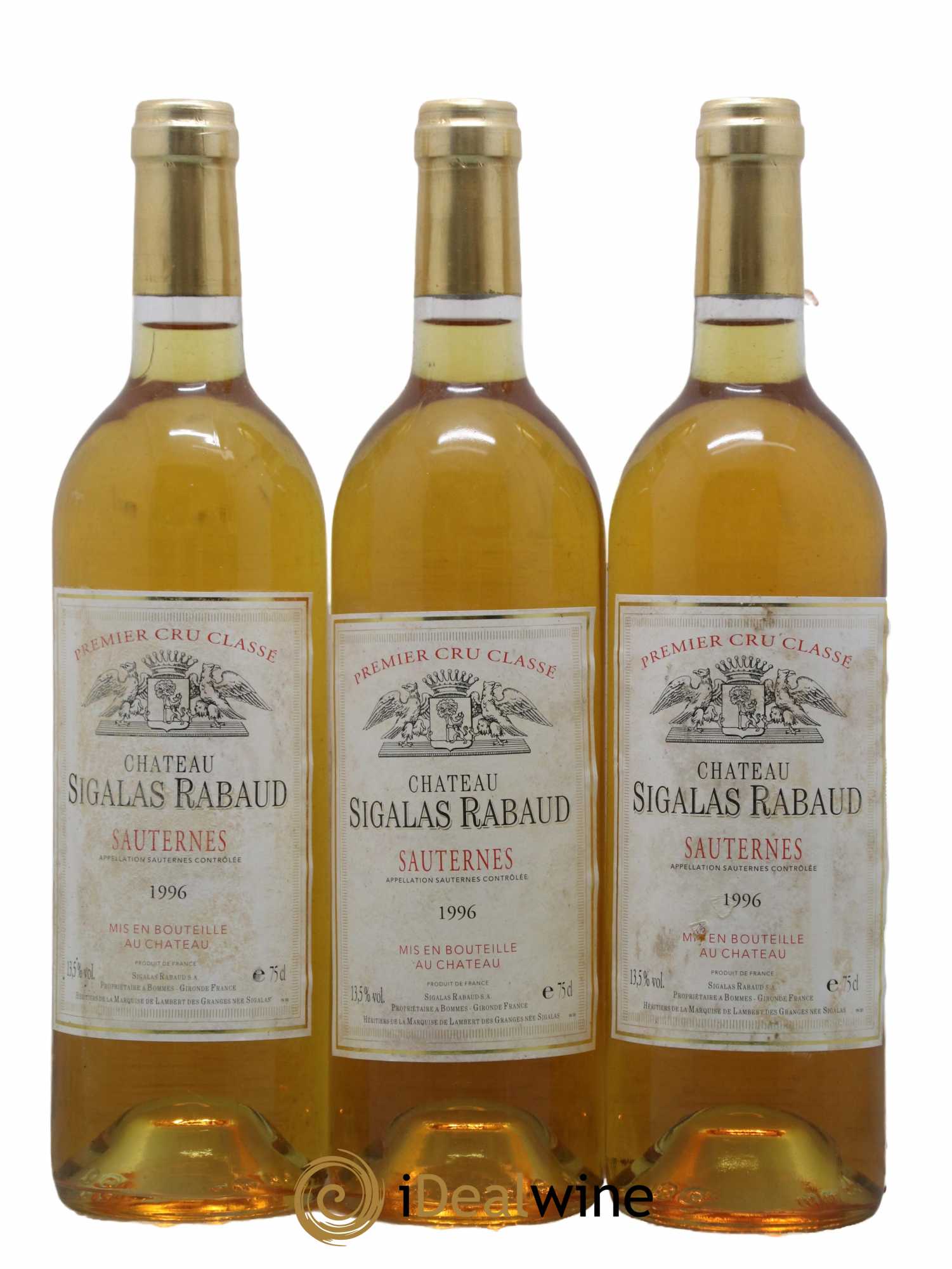 Château Sigalas Rabaud 1er Grand Cru Classé 1996 - Lotto di 12 bottiglie - 4