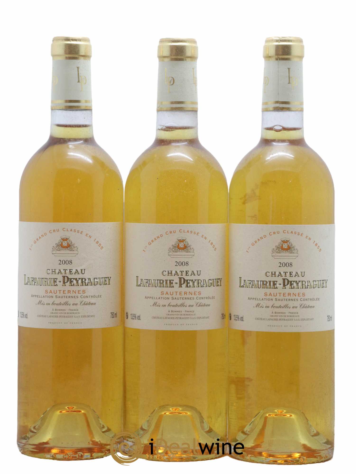 Château Lafaurie-Peyraguey 1er Grand Cru Classé 2008 - Lot de 3 bouteilles - 0