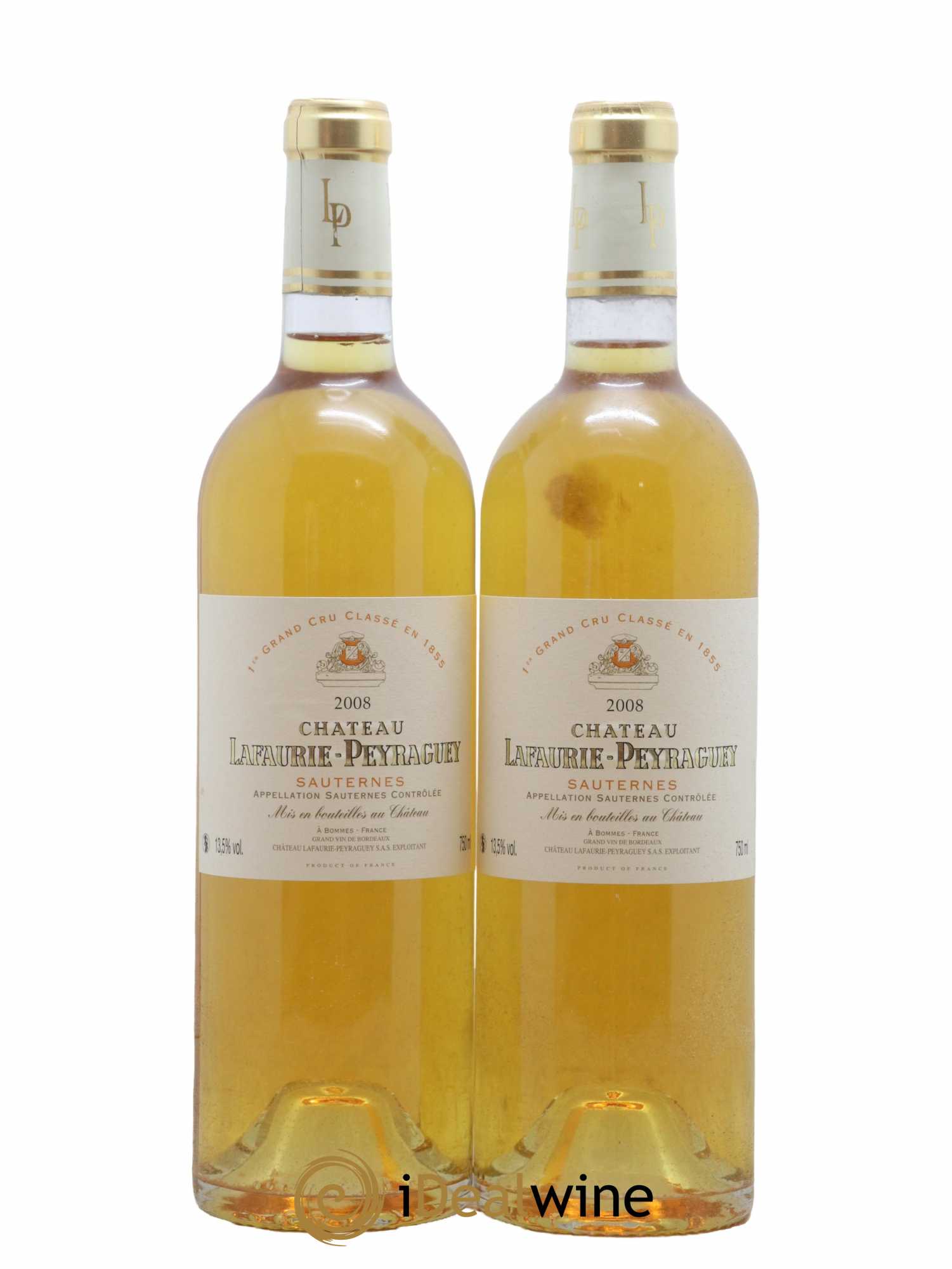 Château Lafaurie-Peyraguey 1er Grand Cru Classé 2008 - Lot de 2 bouteilles - 0