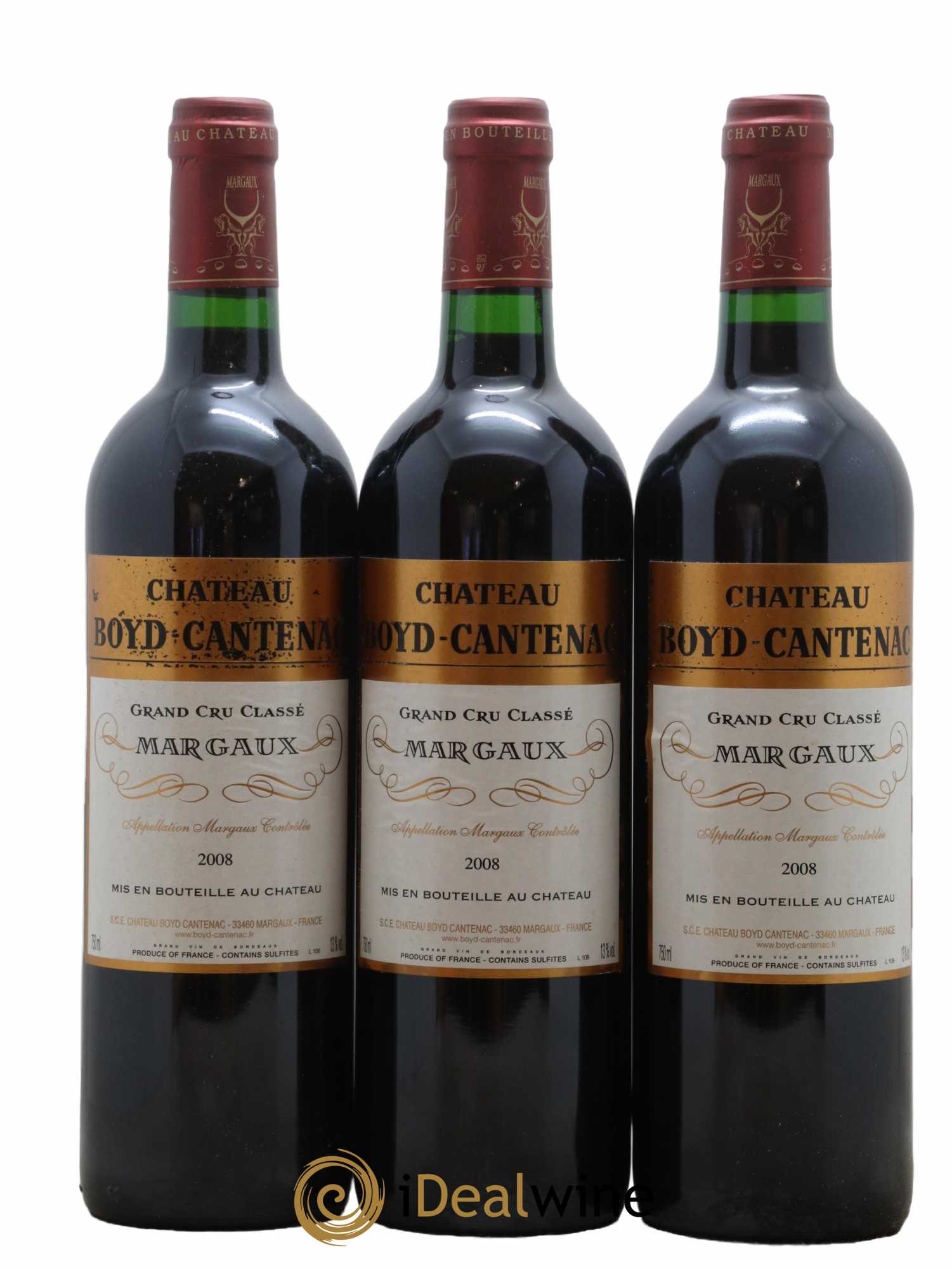 Château Boyd Cantenac 3ème Grand Cru Classé 2008 - Lot de 6 bouteilles - 1