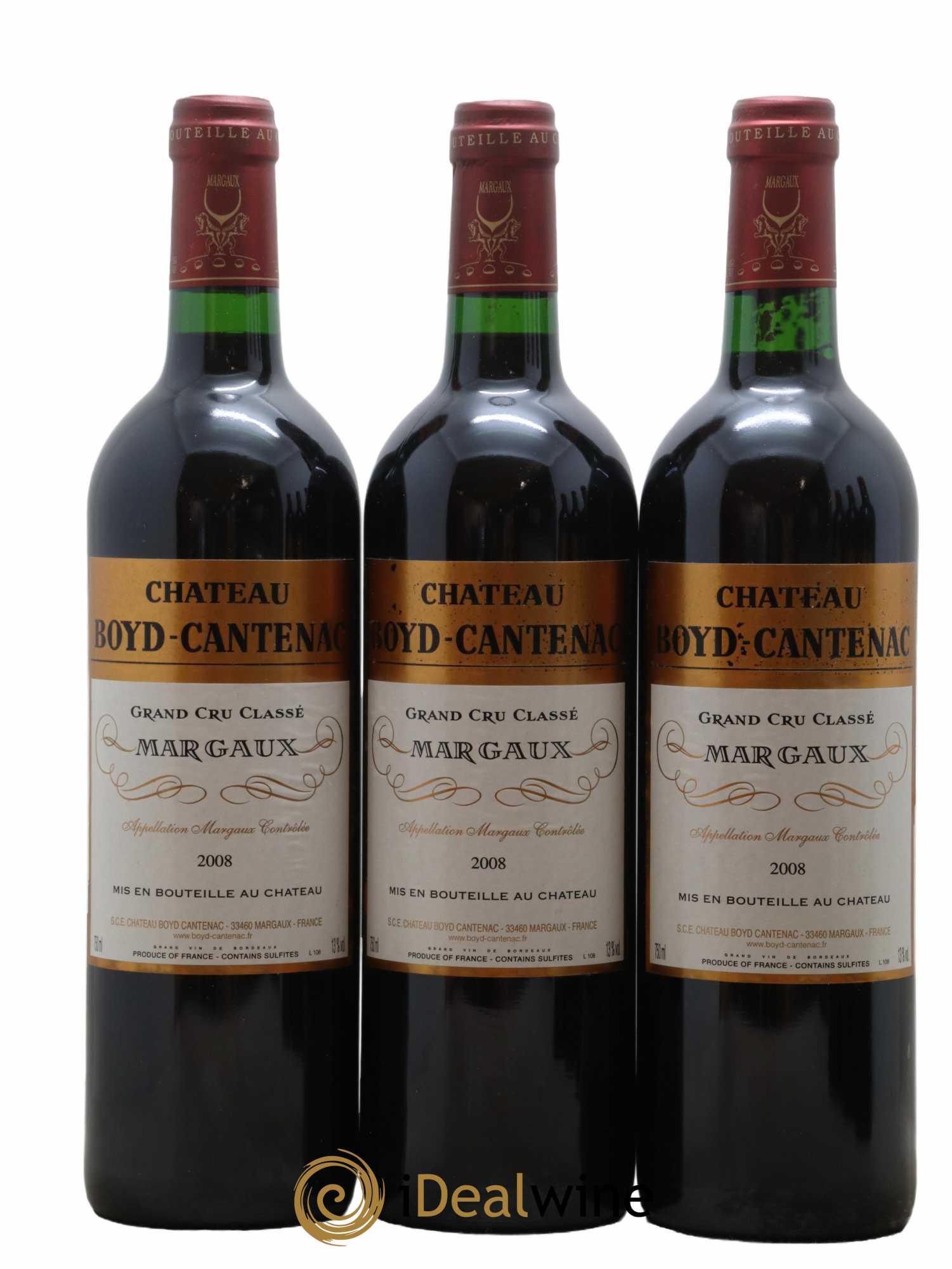 Château Boyd Cantenac 3ème Grand Cru Classé 2008 - Lot de 6 bouteilles - 2