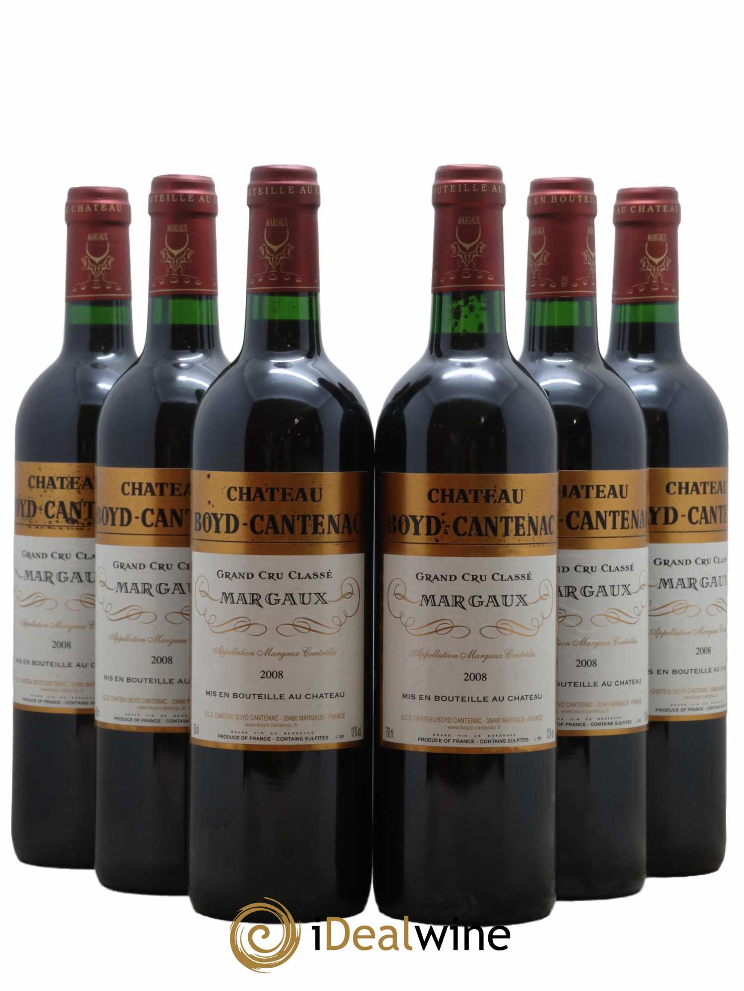 Château Boyd Cantenac 3ème Grand Cru Classé 2008 - Lot de 6 bouteilles - 0