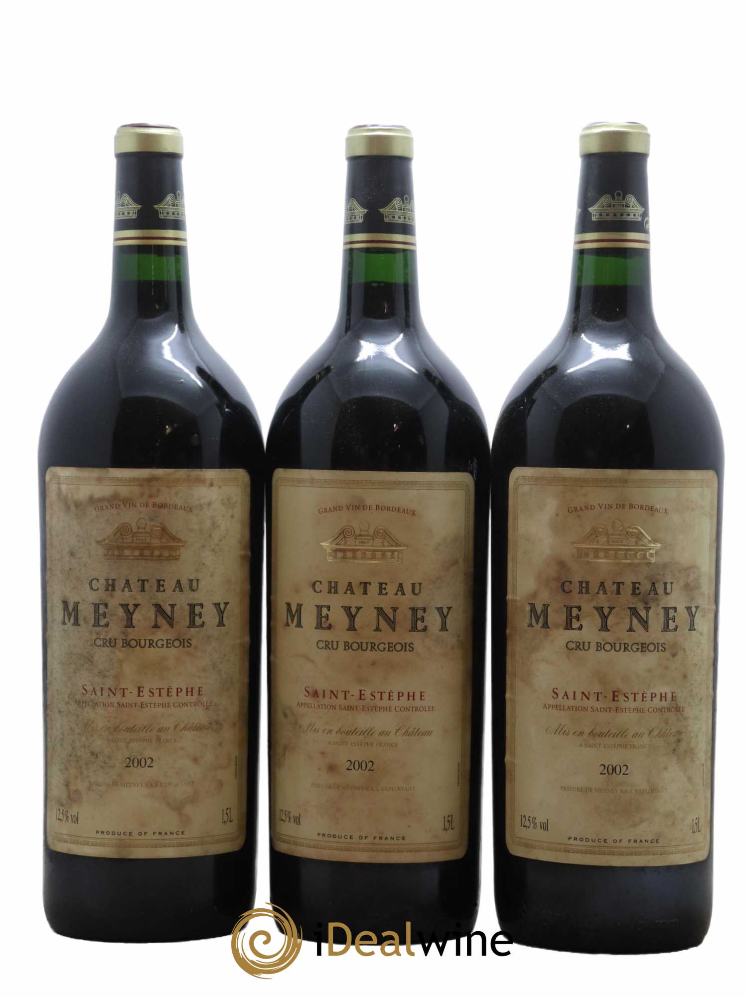 Château Meyney 2002 - Lot de 3 magnums - 0