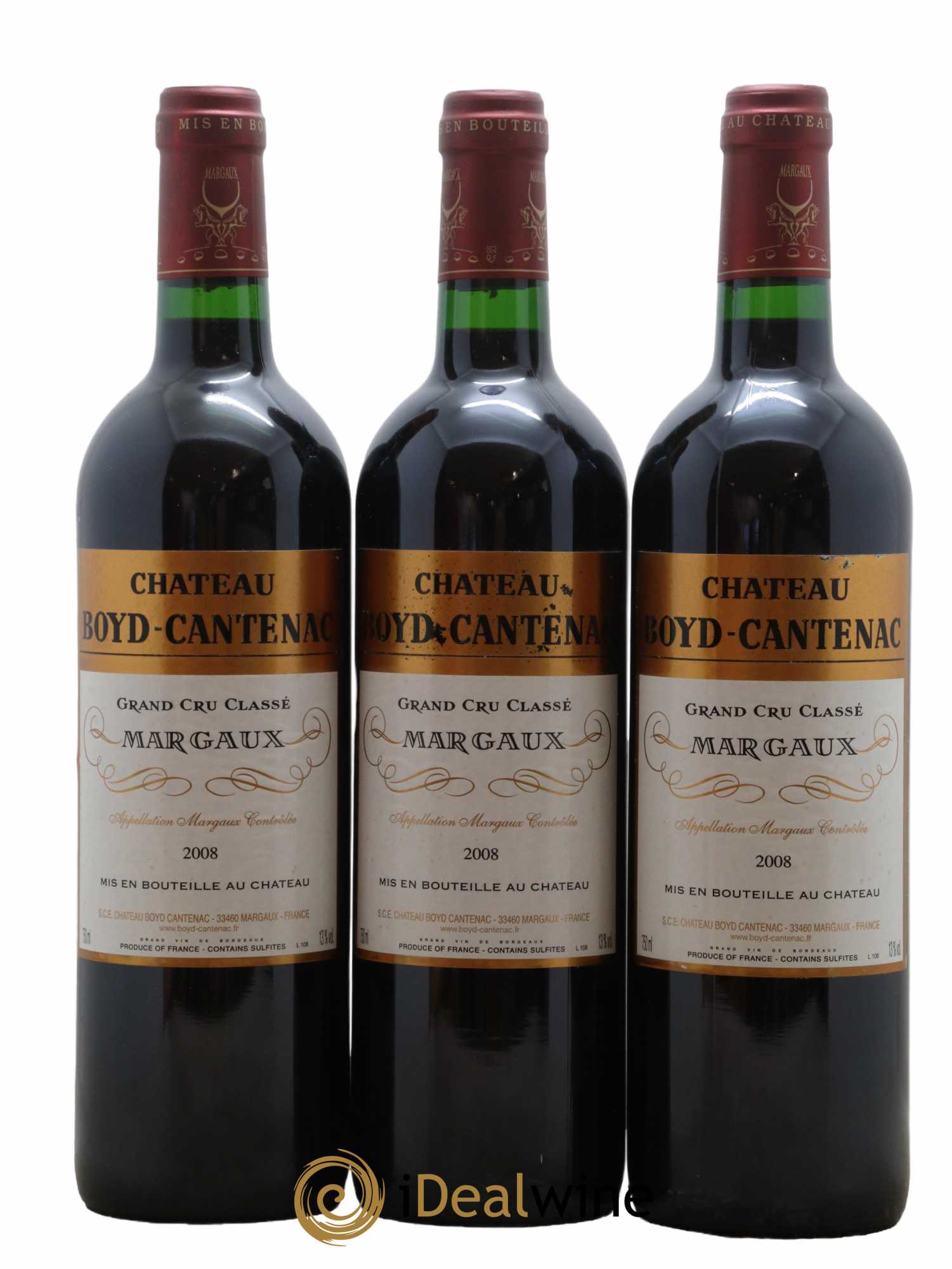 Château Boyd Cantenac 3ème Grand Cru Classé 2008 - Lot de 6 bouteilles - 2