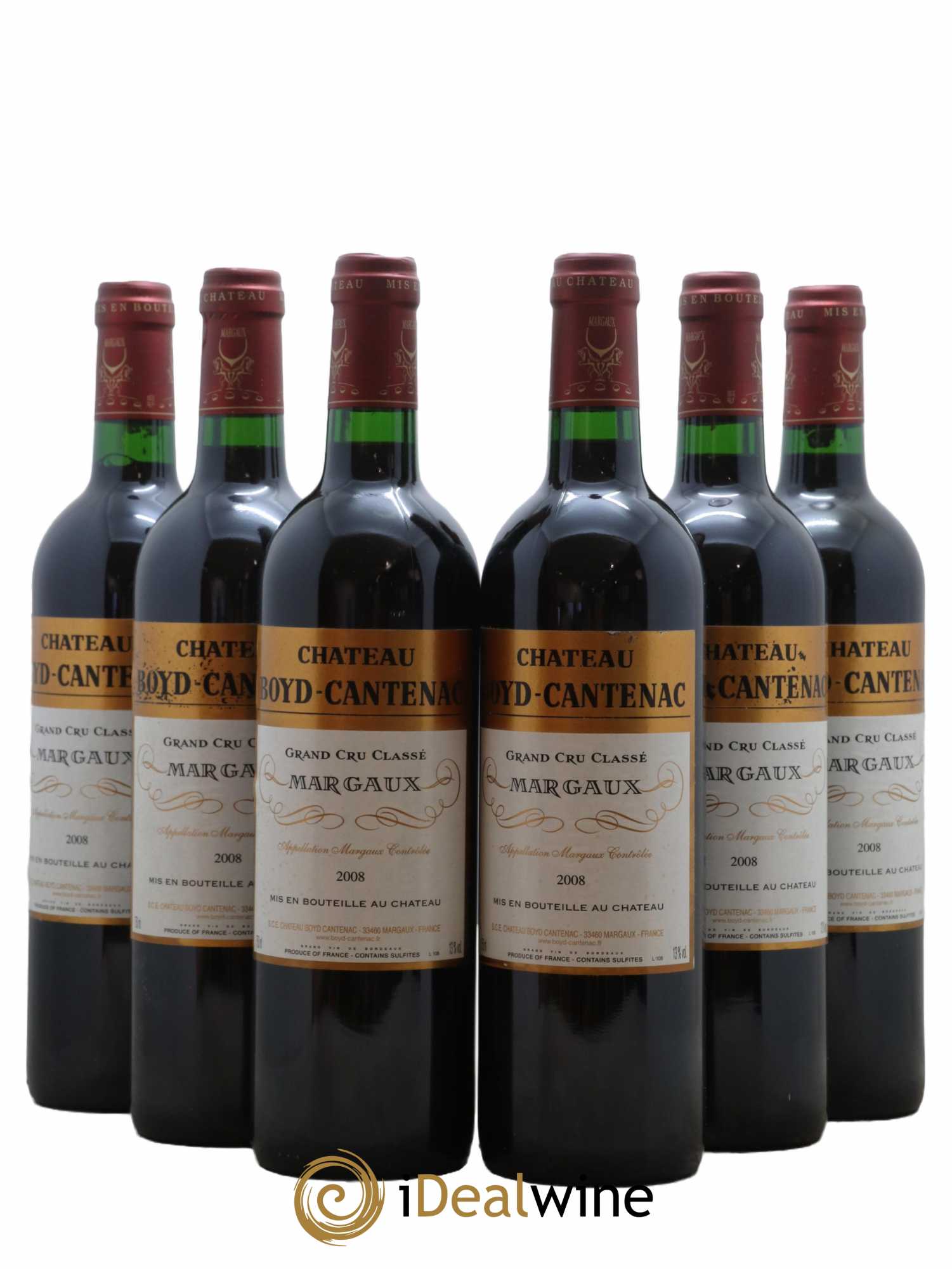 Château Boyd Cantenac 3ème Grand Cru Classé 2008 - Lot de 6 bouteilles - 0