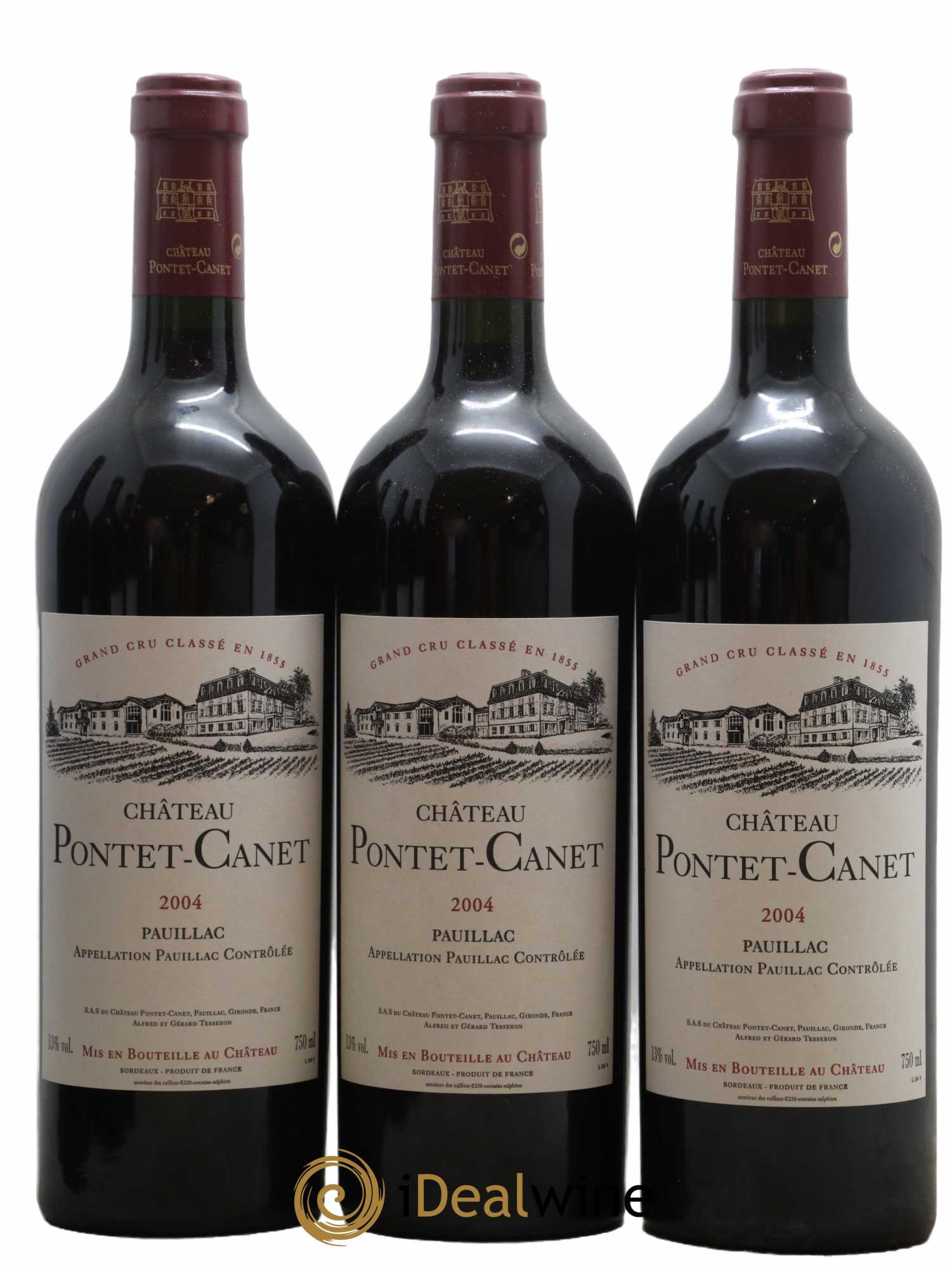 Château Pontet Canet 5ème Grand Cru Classé 2004 - Lot de 6 bouteilles - 2