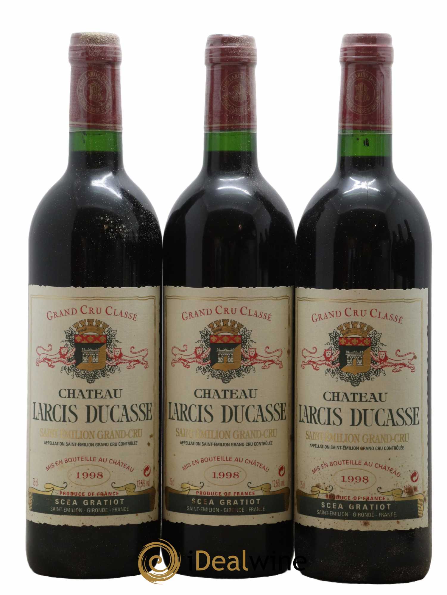 Château Larcis Ducasse 1er Grand Cru Classé B 1998 - Lot de 6 bouteilles - 1