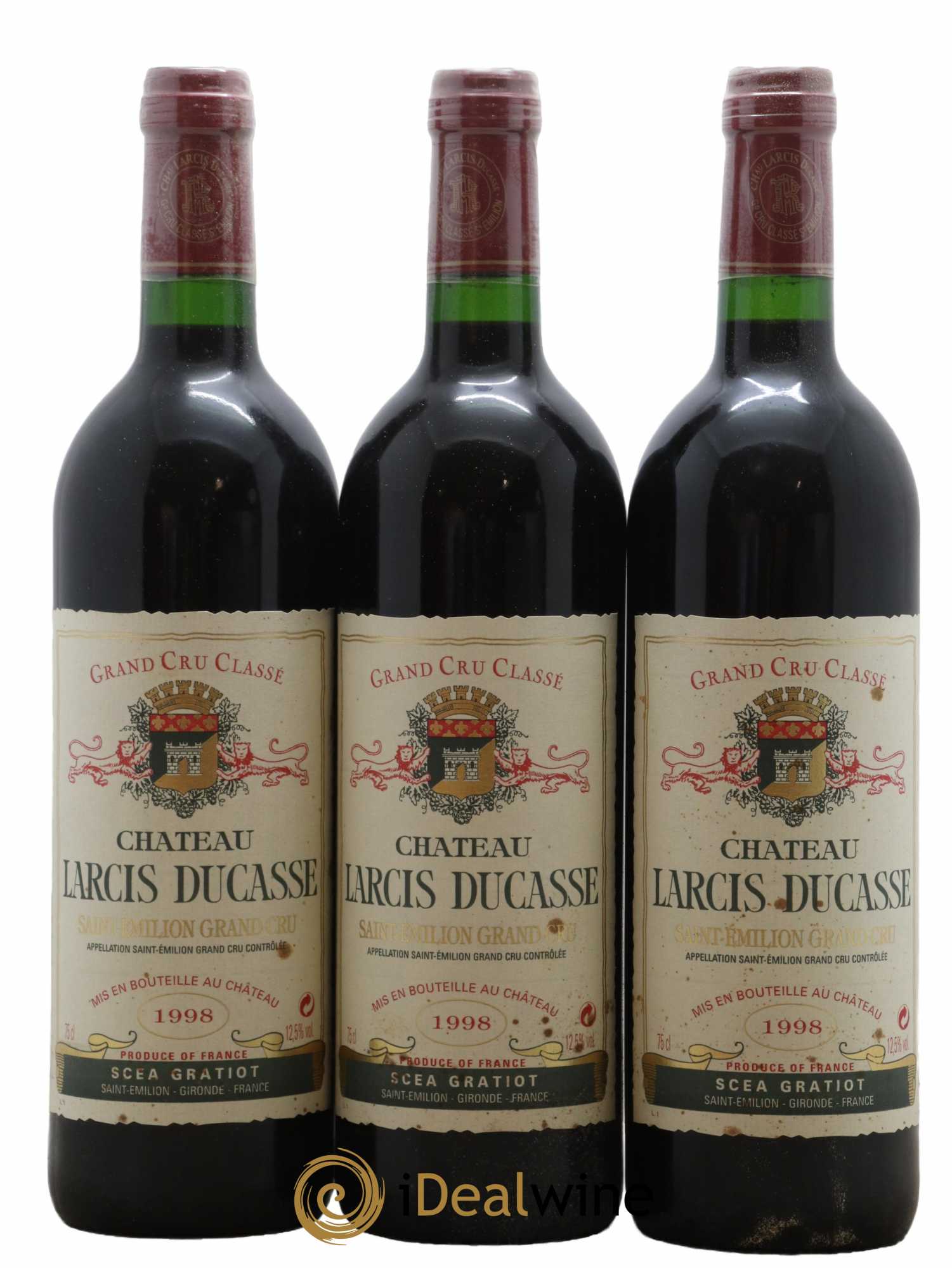 Château Larcis Ducasse 1er Grand Cru Classé B 1998 - Lot de 6 bouteilles - 2