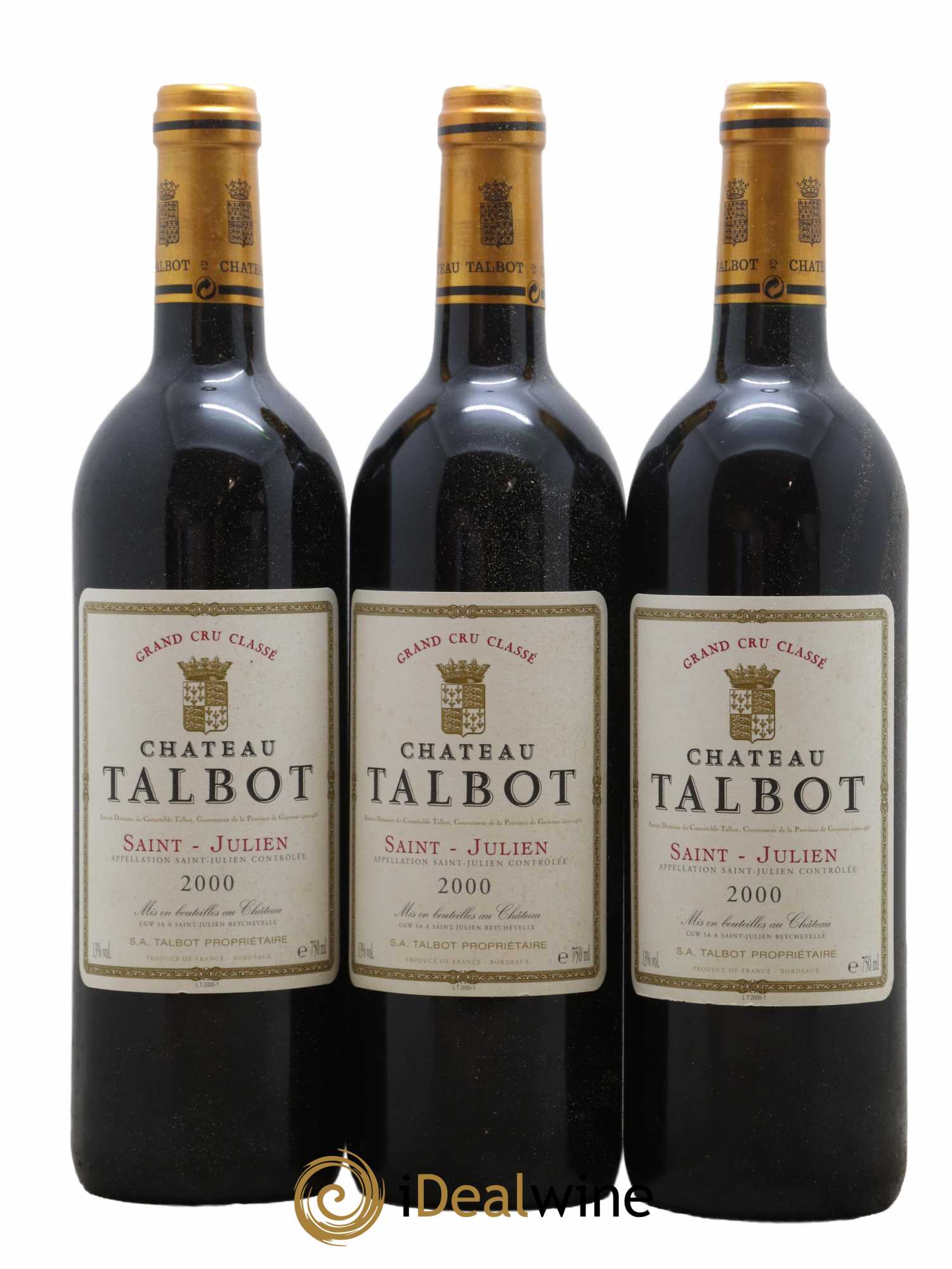 Château Talbot 4ème Grand Cru Classé 2000 - Lot de 6 bouteilles - 2