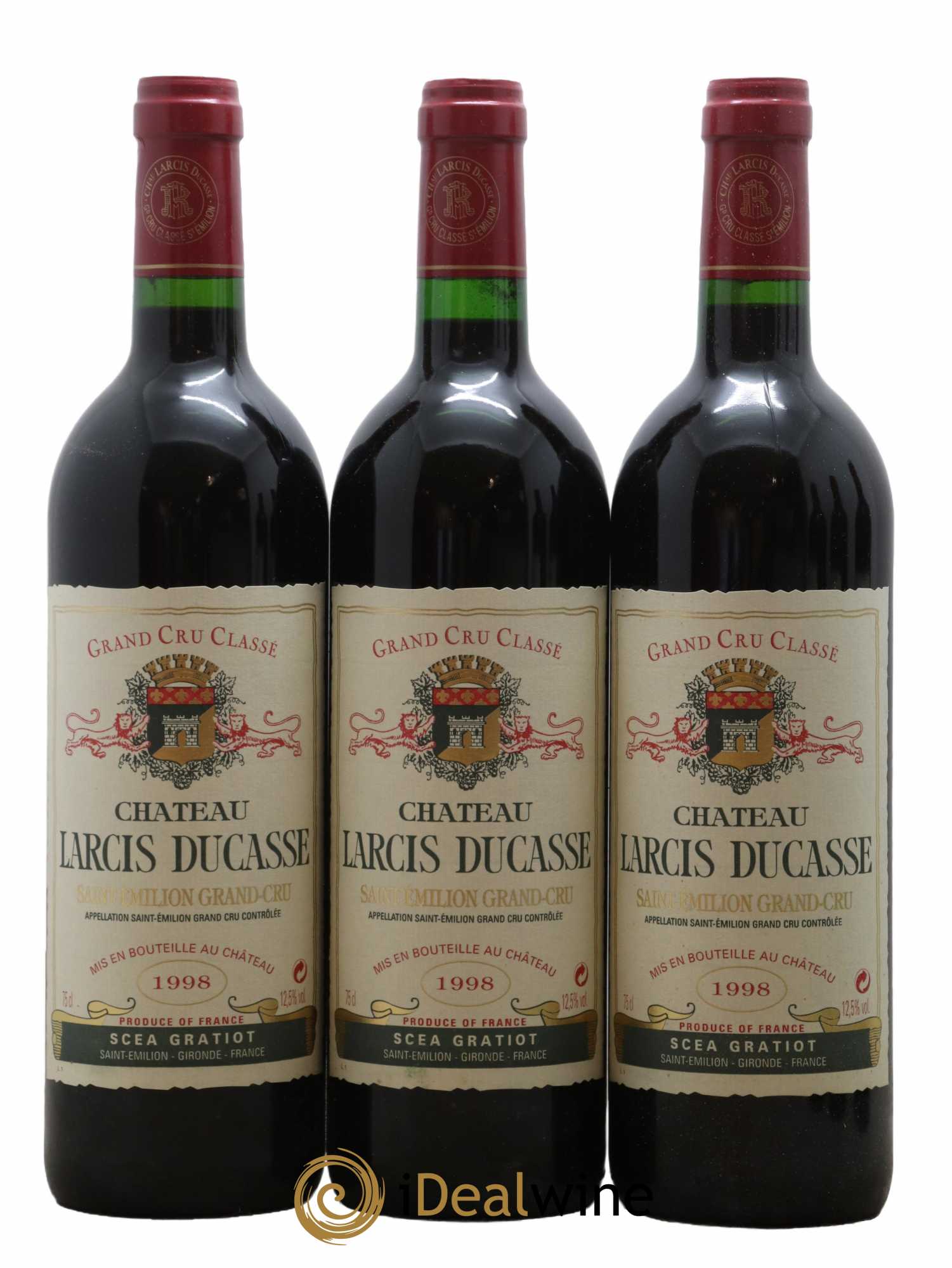 Château Larcis Ducasse 1er Grand Cru Classé B 1998 - Lot de 6 bouteilles - 2