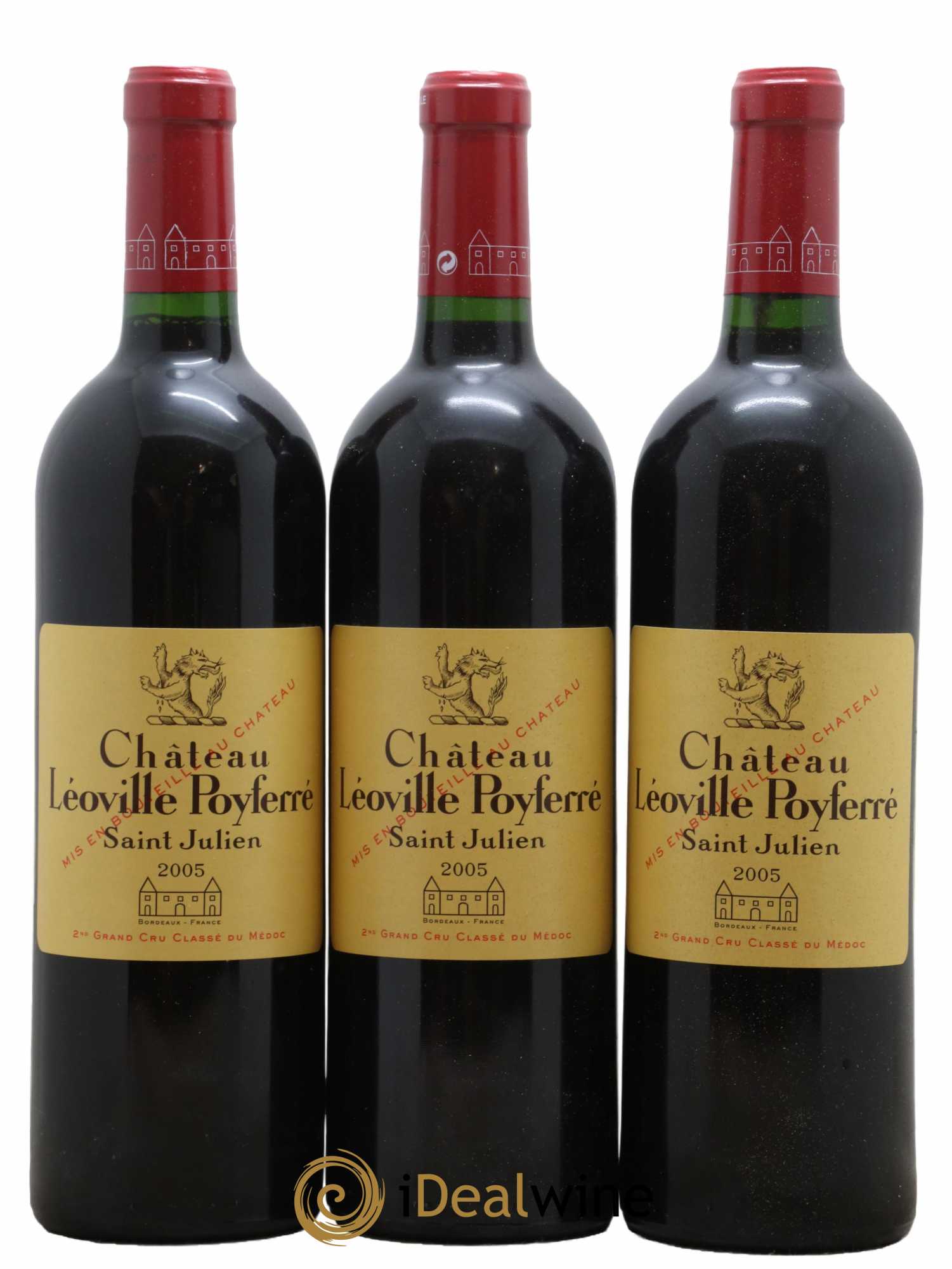 Château Léoville Poyferré 2ème Grand Cru Classé 2005 - Lot de 6 bouteilles - 1