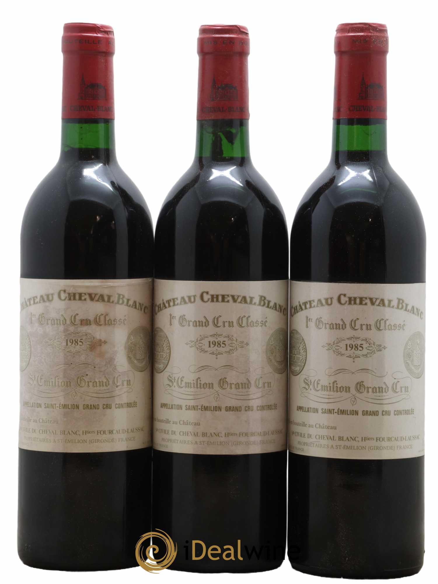 Château Cheval Blanc 1er Grand Cru Classé A 1985 - Lot de 3 bouteilles - 0