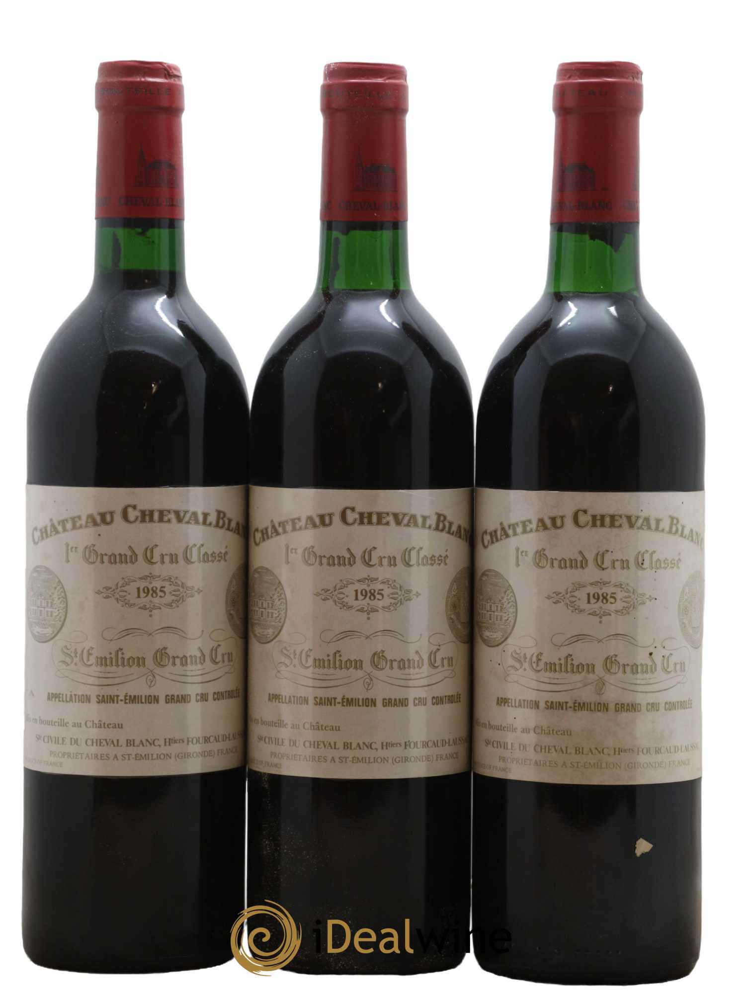 Château Cheval Blanc 1er Grand Cru Classé A 1985 - Lot de 3 bouteilles - 0