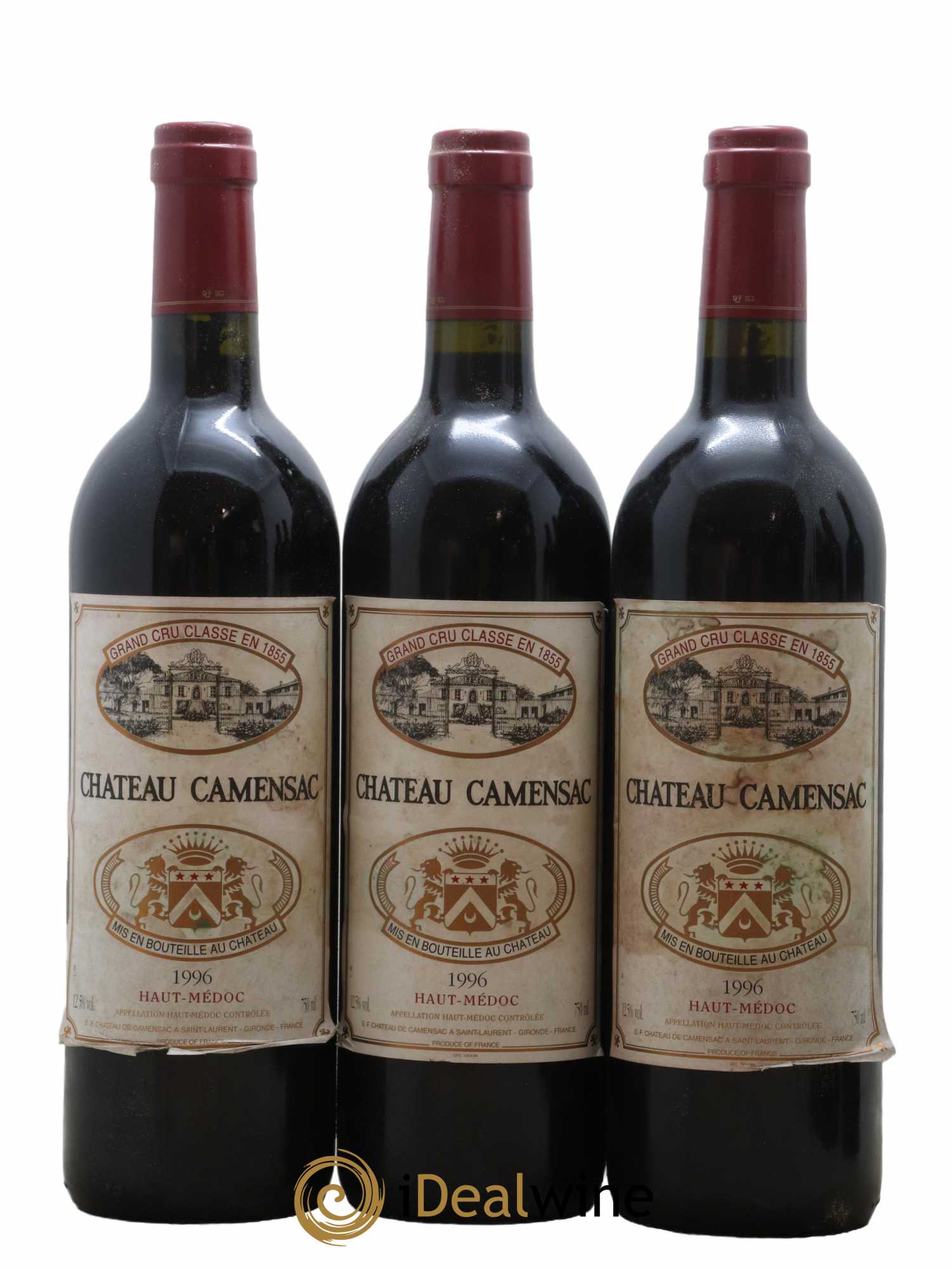Château Camensac 5ème Grand Cru Classé 1996 - Lot de 6 bouteilles - 2