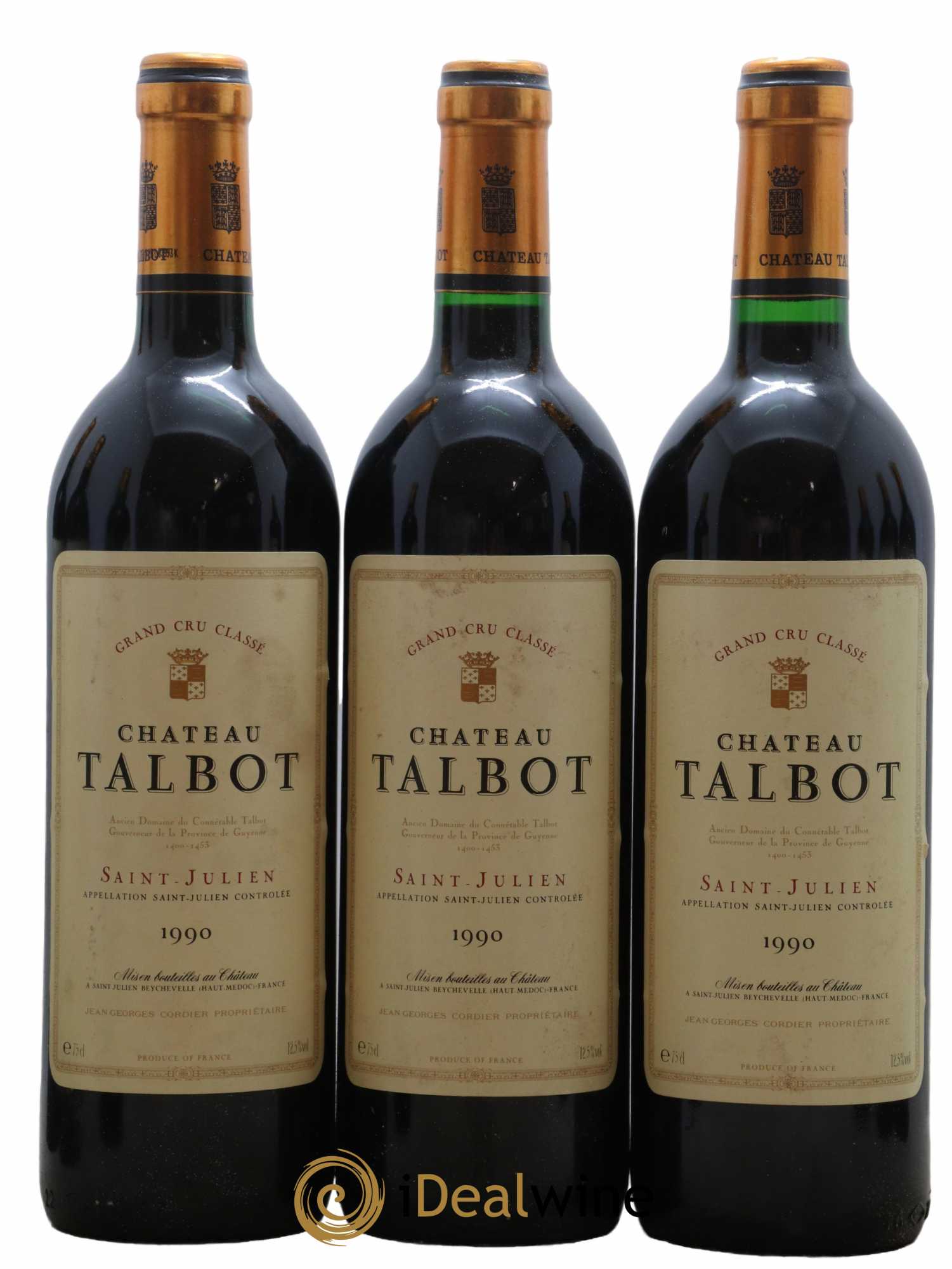 Château Talbot 4ème Grand Cru Classé 1990 - Lot de 12 bouteilles - 3
