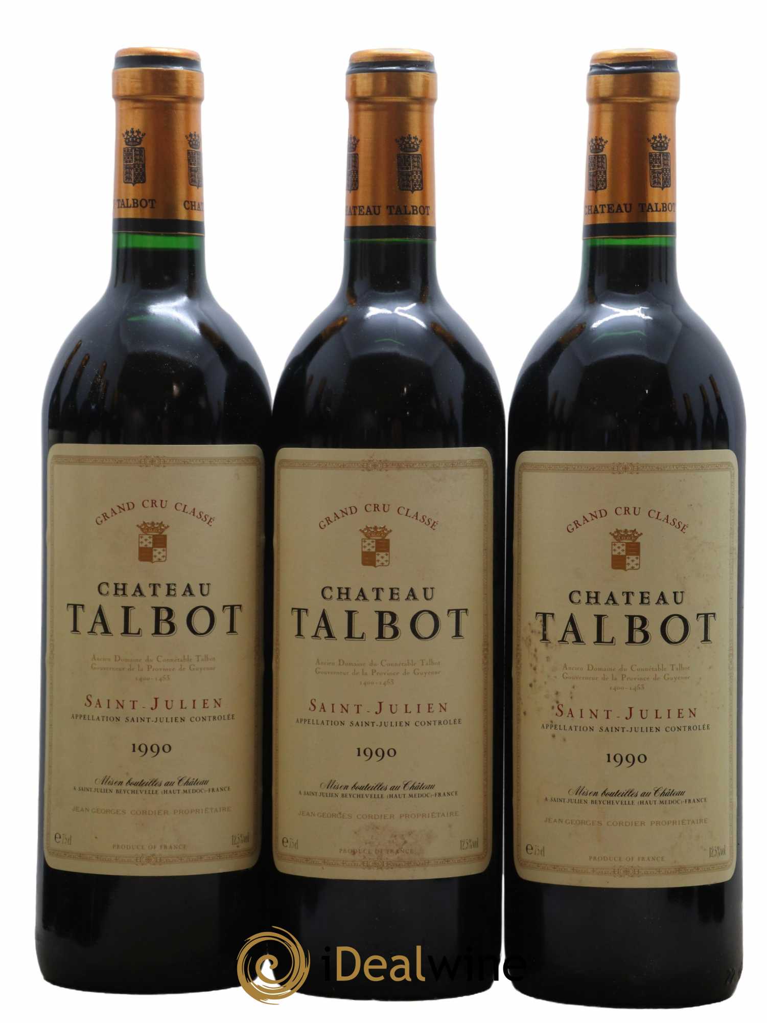 Château Talbot 4ème Grand Cru Classé 1990 - Lot de 12 bouteilles - 4