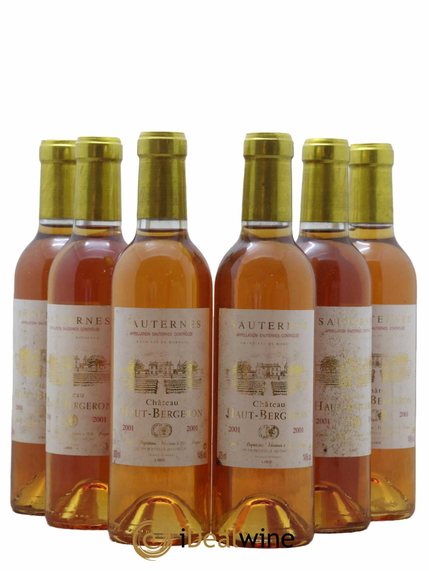 Château Haut-Bergeron 2001 - Lot of 24 half-bottles - 2