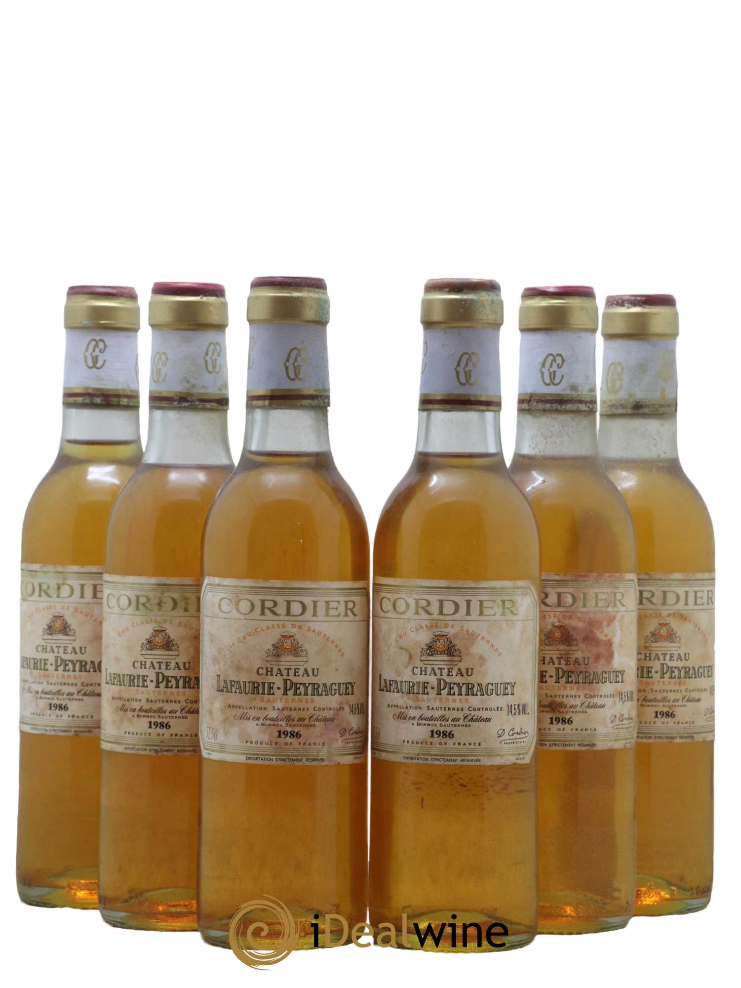 Château Lafaurie-Peyraguey 1er Grand Cru Classé 1986 - Posten von 24 Demi-Flaschen - 1