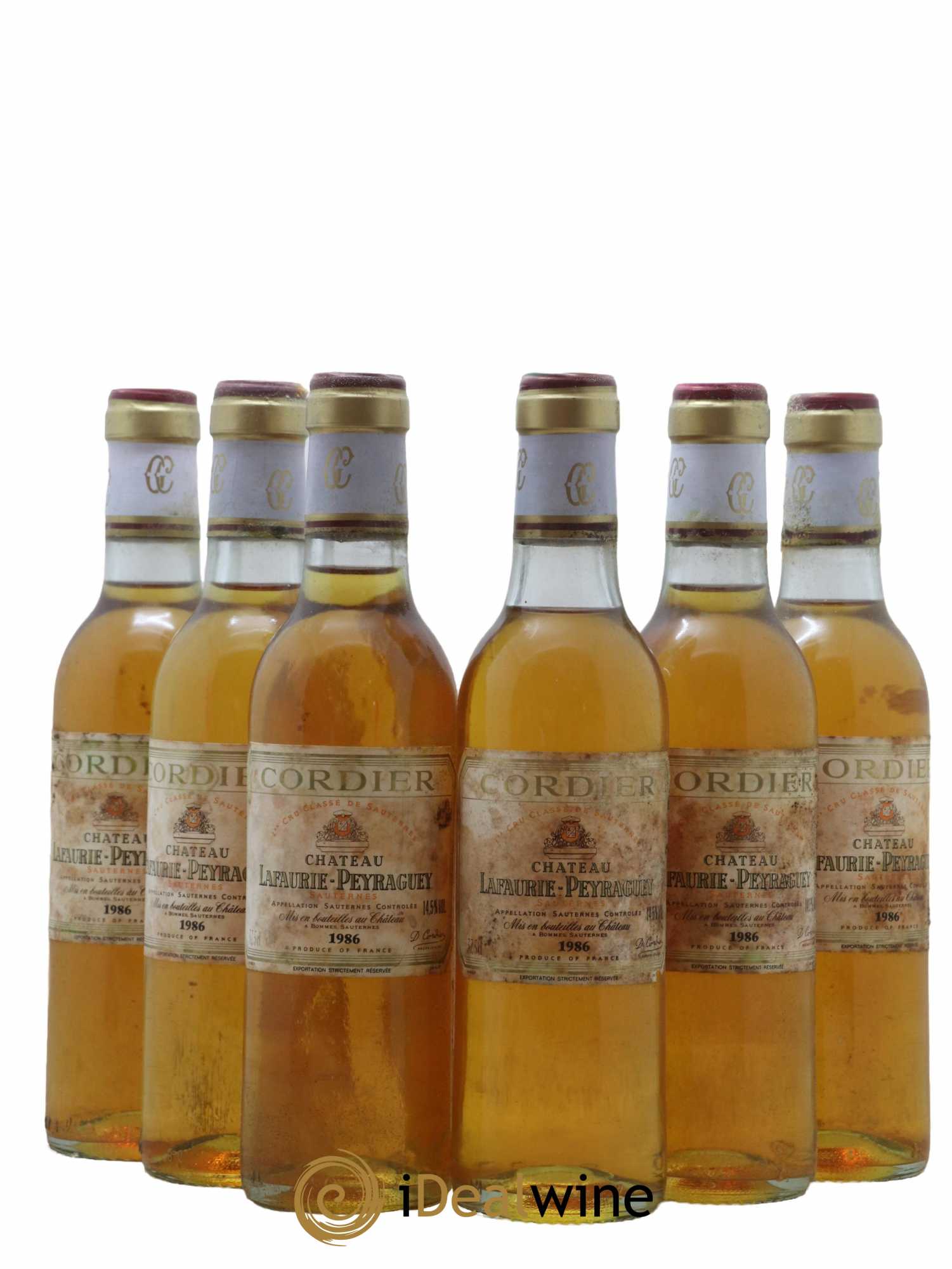 Château Lafaurie-Peyraguey 1er Grand Cru Classé 1986 - Posten von 24 Demi-Flaschen - 4