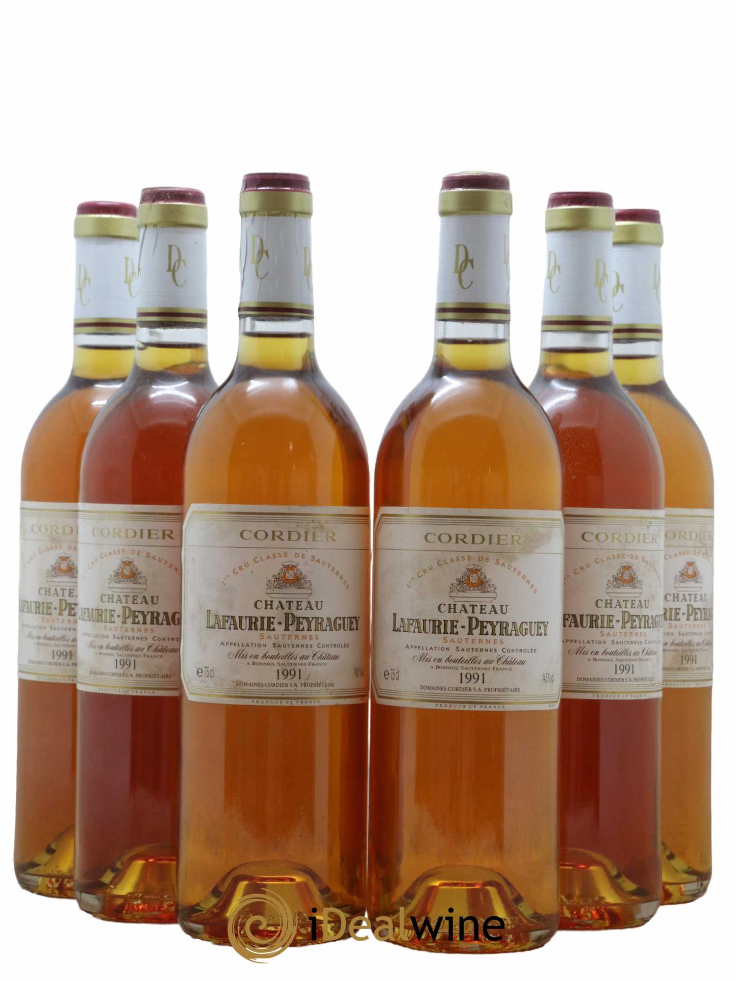 Château Lafaurie-Peyraguey 1er Grand Cru Classé 1991 - Lotto di 6 bottiglie - 0