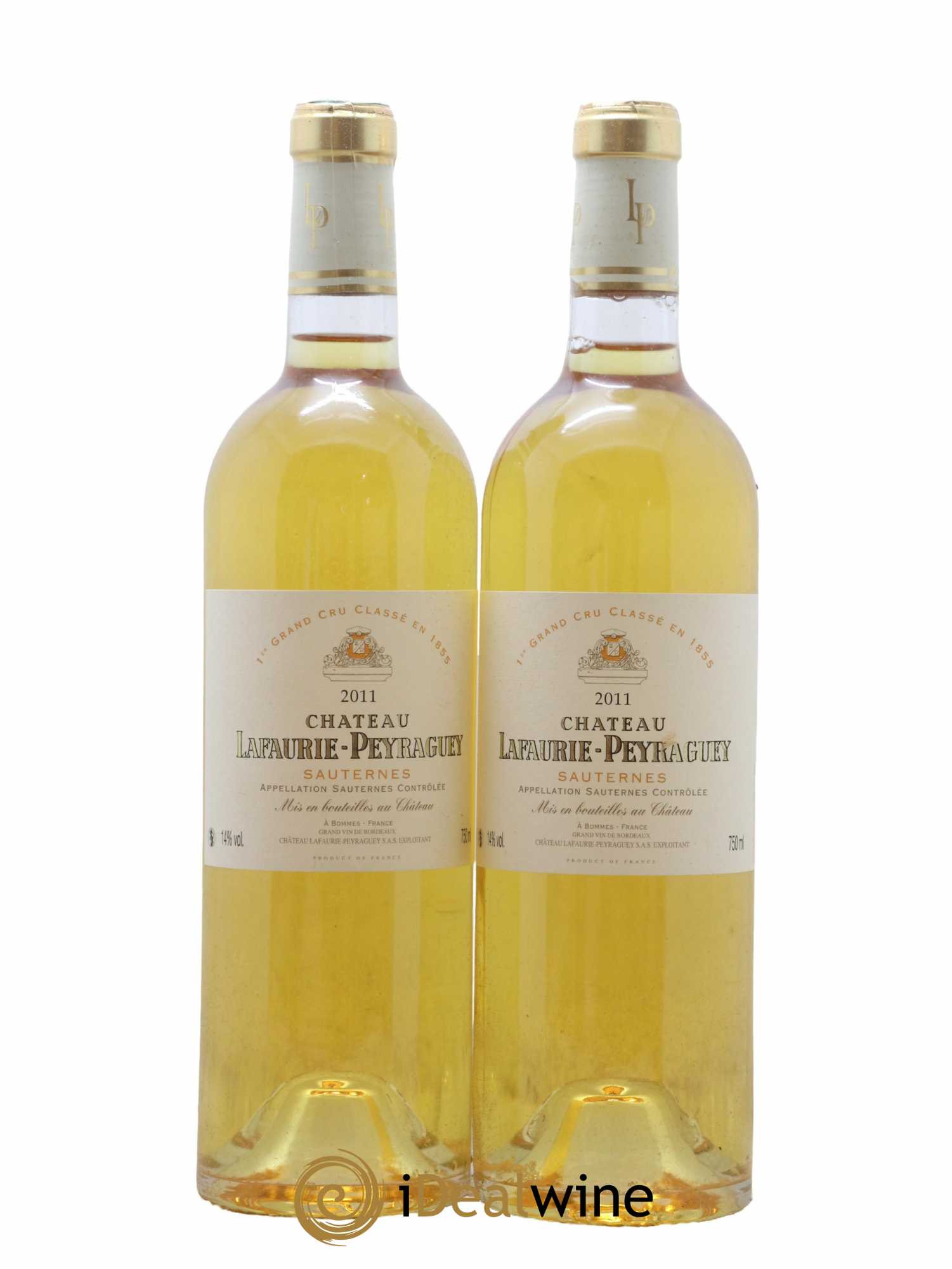 Château Lafaurie-Peyraguey 1er Grand Cru Classé 2011 - Lotto di 2 bottiglie - 0