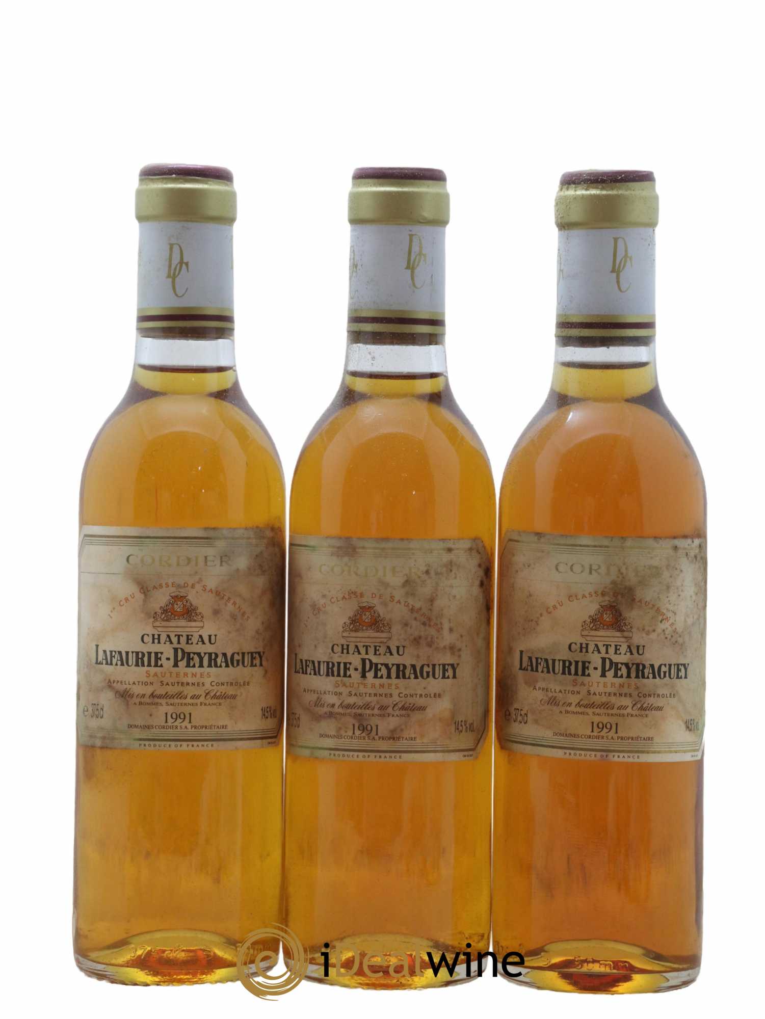 Château Lafaurie-Peyraguey 1er Grand Cru Classé 1991 - Posten von 12 Demi-Flaschen - 1