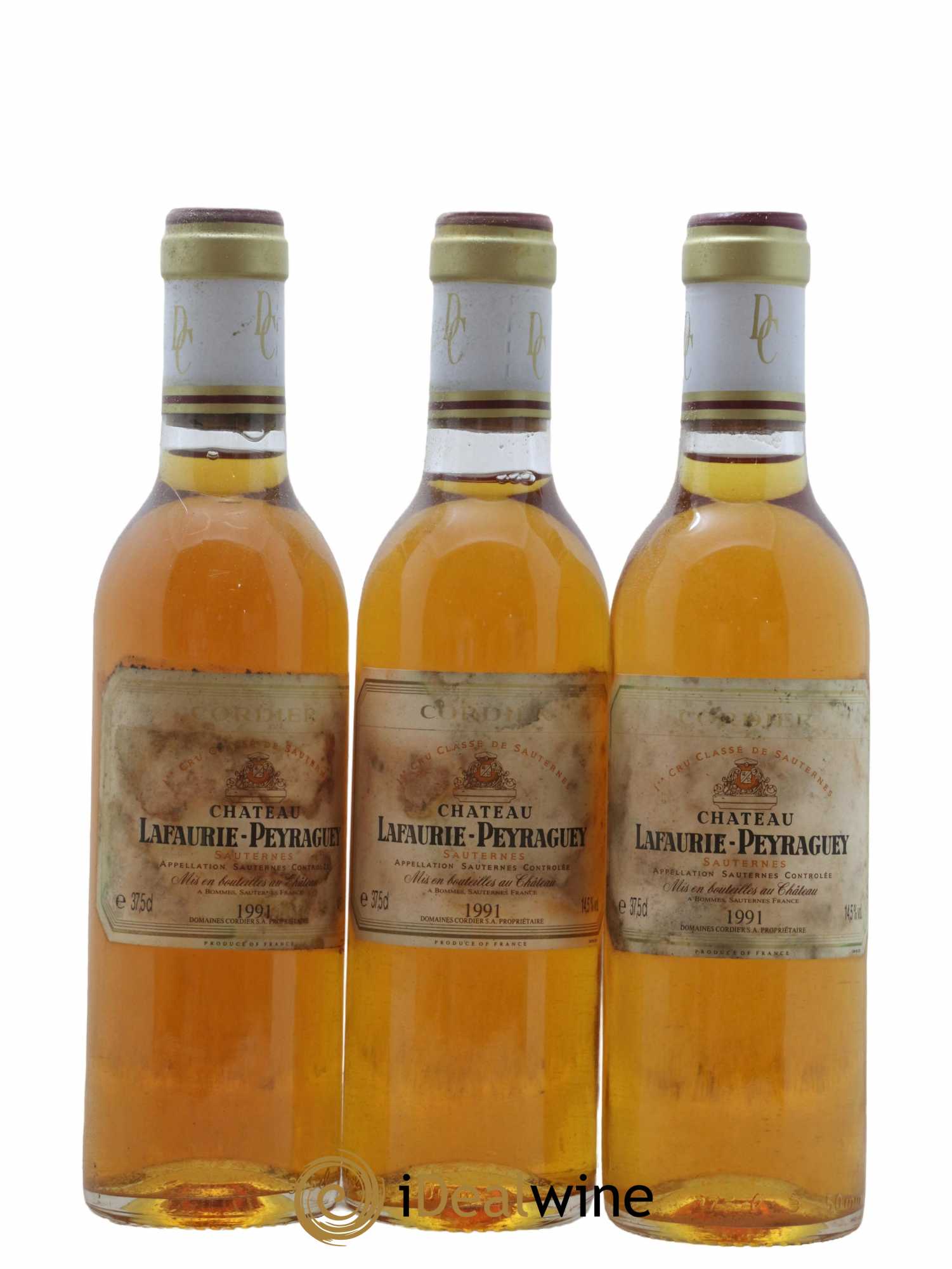 Château Lafaurie-Peyraguey 1er Grand Cru Classé 1991 - Posten von 12 Demi-Flaschen - 2