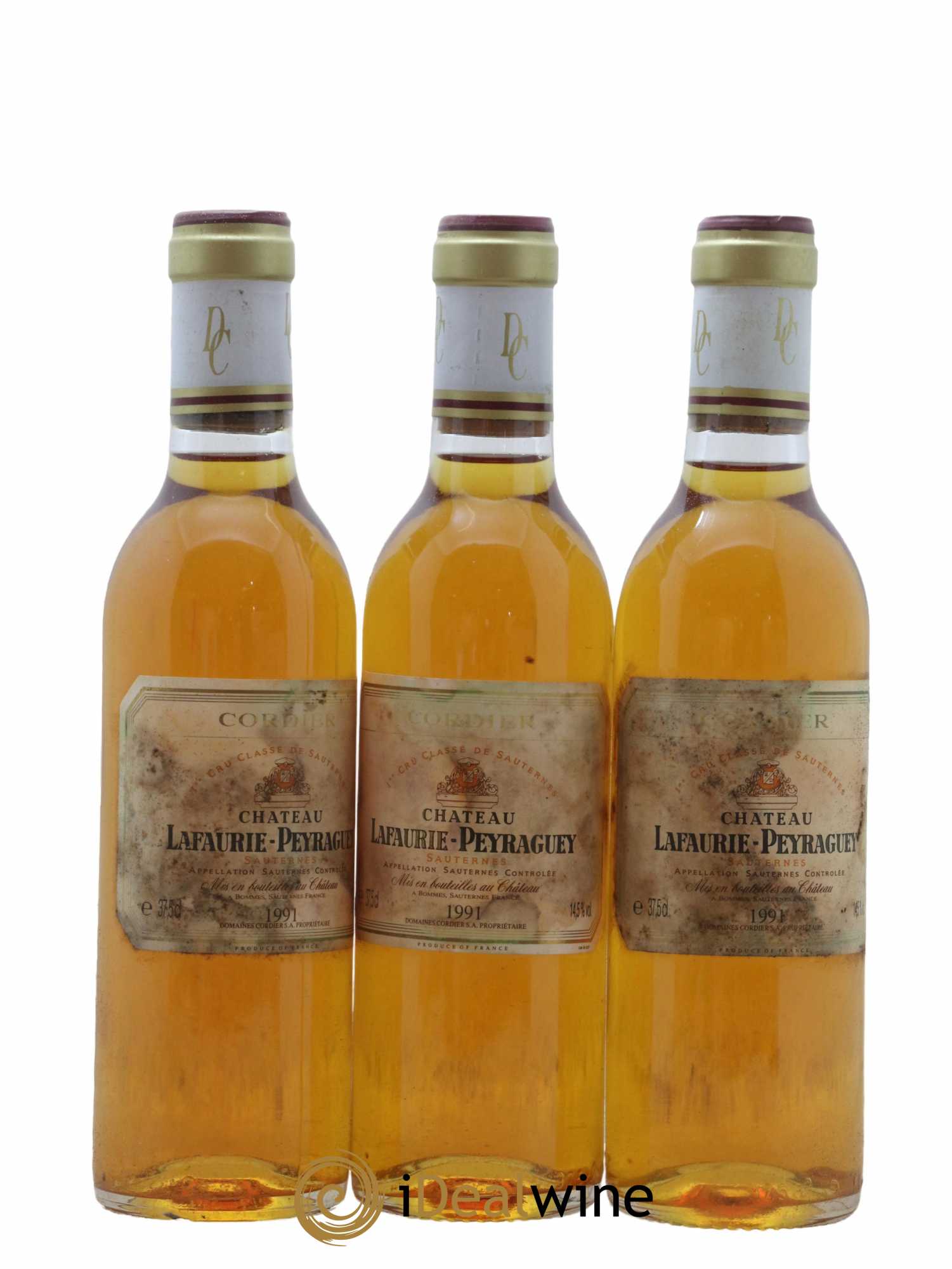 Château Lafaurie-Peyraguey 1er Grand Cru Classé 1991 - Posten von 12 Demi-Flaschen - 3