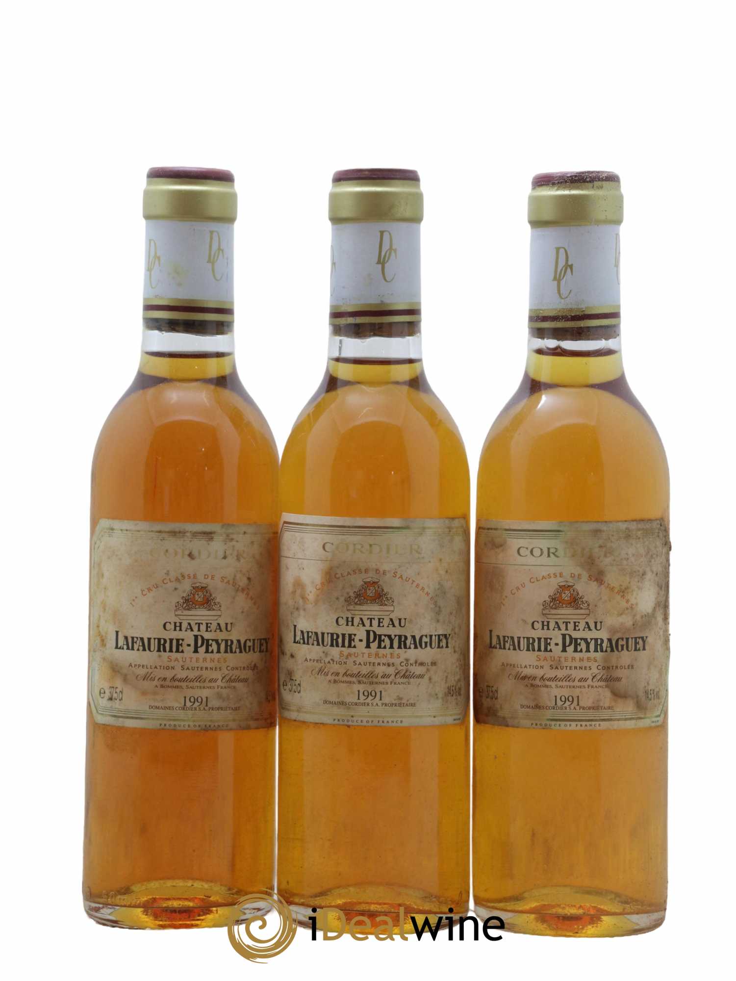 Château Lafaurie-Peyraguey 1er Grand Cru Classé 1991 - Posten von 12 Demi-Flaschen - 4