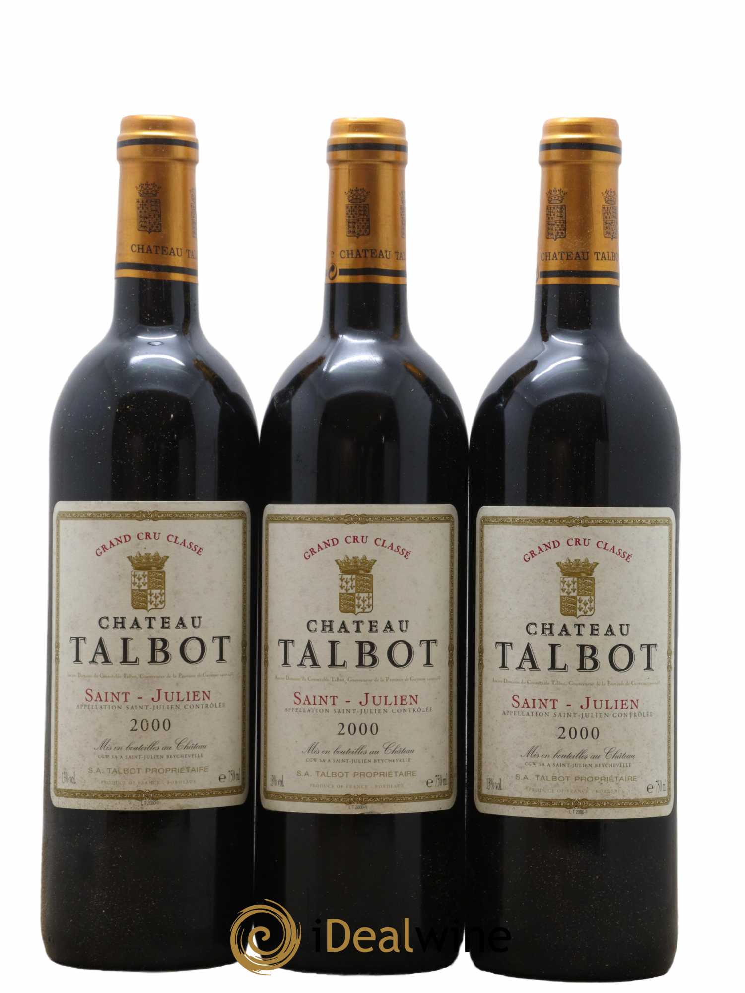 Château Talbot 4ème Grand Cru Classé 2000 - Lot de 6 bouteilles - 2