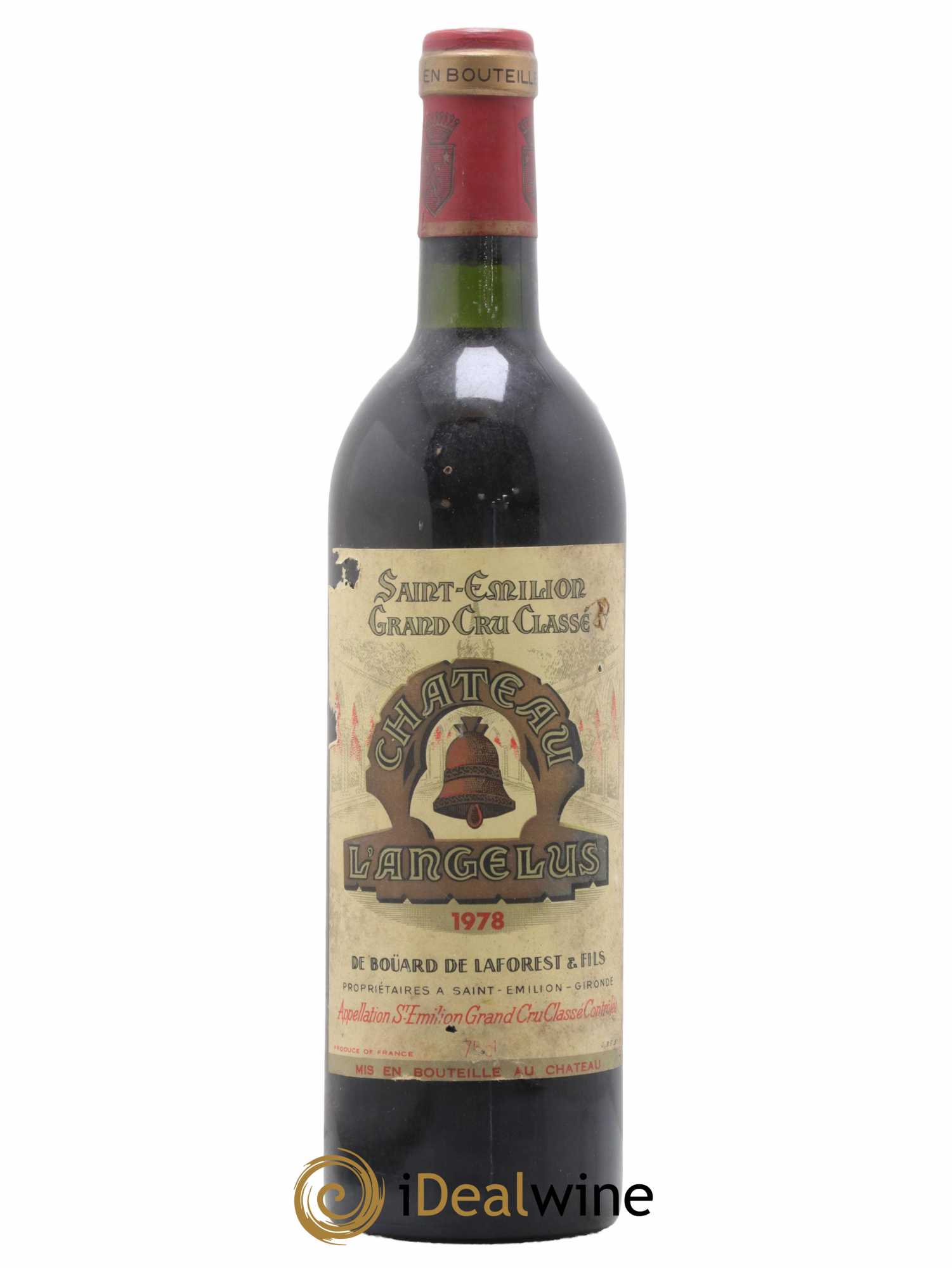 Château Angélus 1er Grand Cru Classé A 1978 - Lot de 1 bouteille - 0