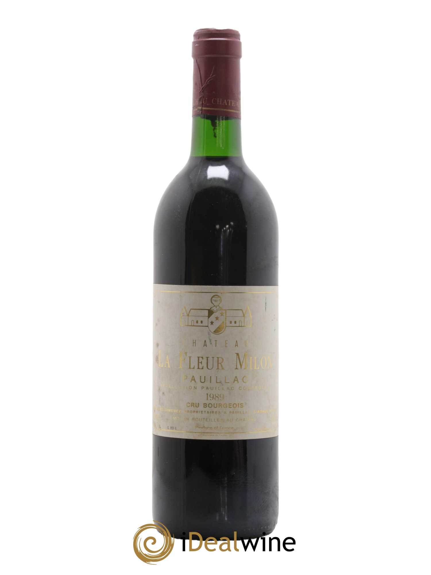 Château la Fleur Milon Cru Bourgeois 1989 - Lot de 1 bouteille - 0