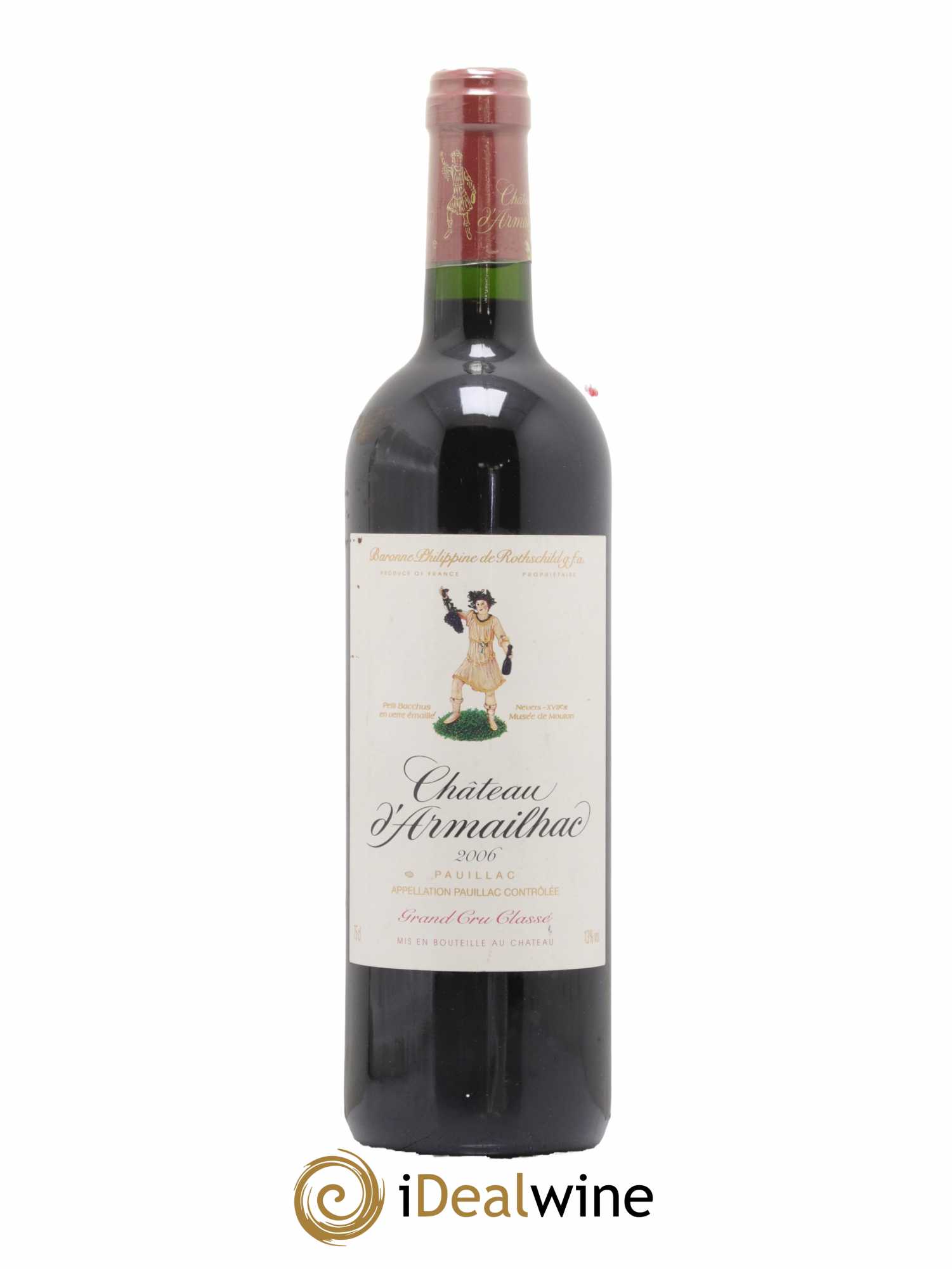 Château d' Armailhac - Mouton Baron(ne) Philippe 5ème Grand Cru Classé 2006 - Lot de 1 bouteille - 0
