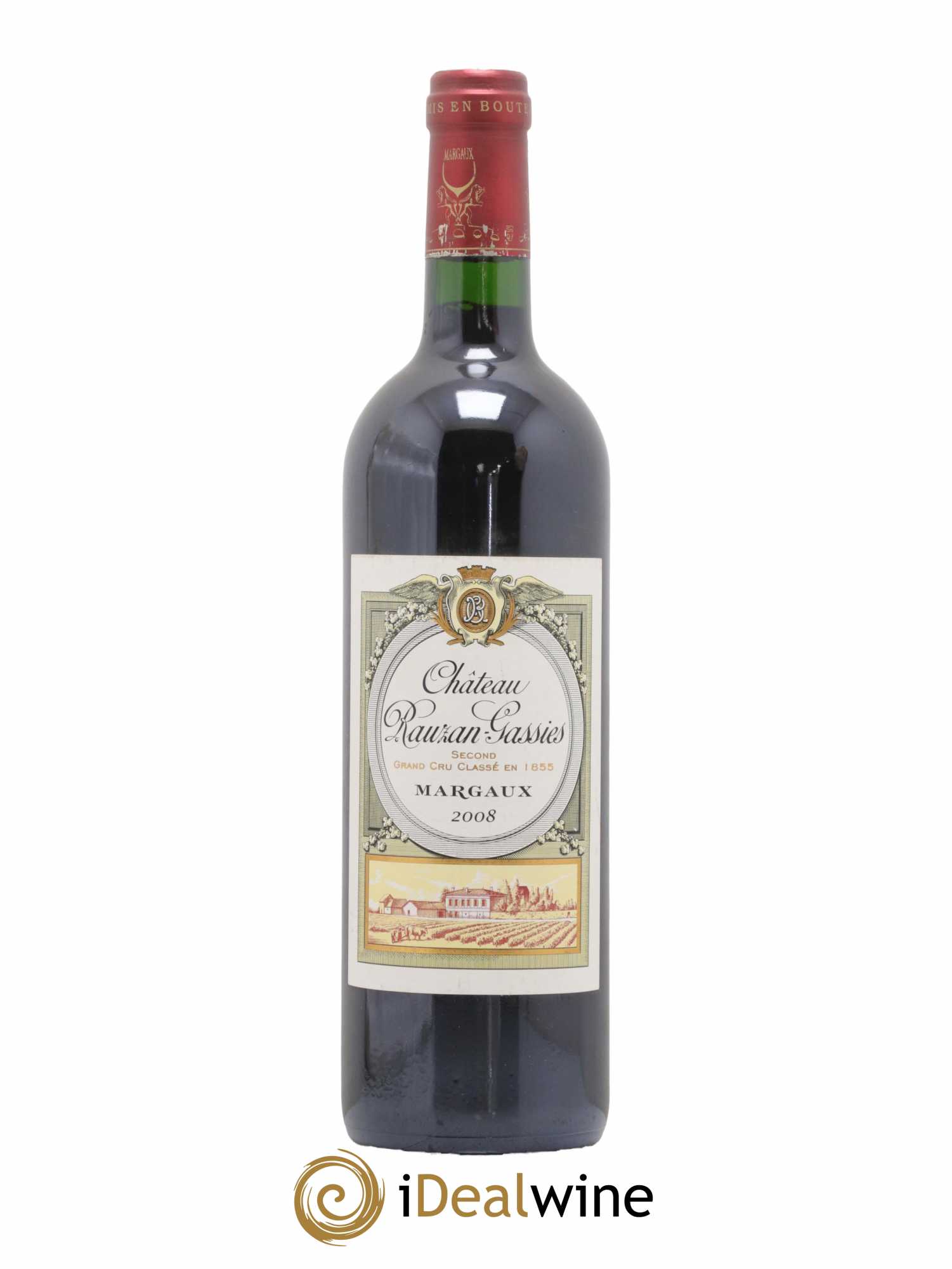 Château Rauzan-Gassies 2ème Grand Cru Classé 2008 - Lotto di 1 bottiglia - 0