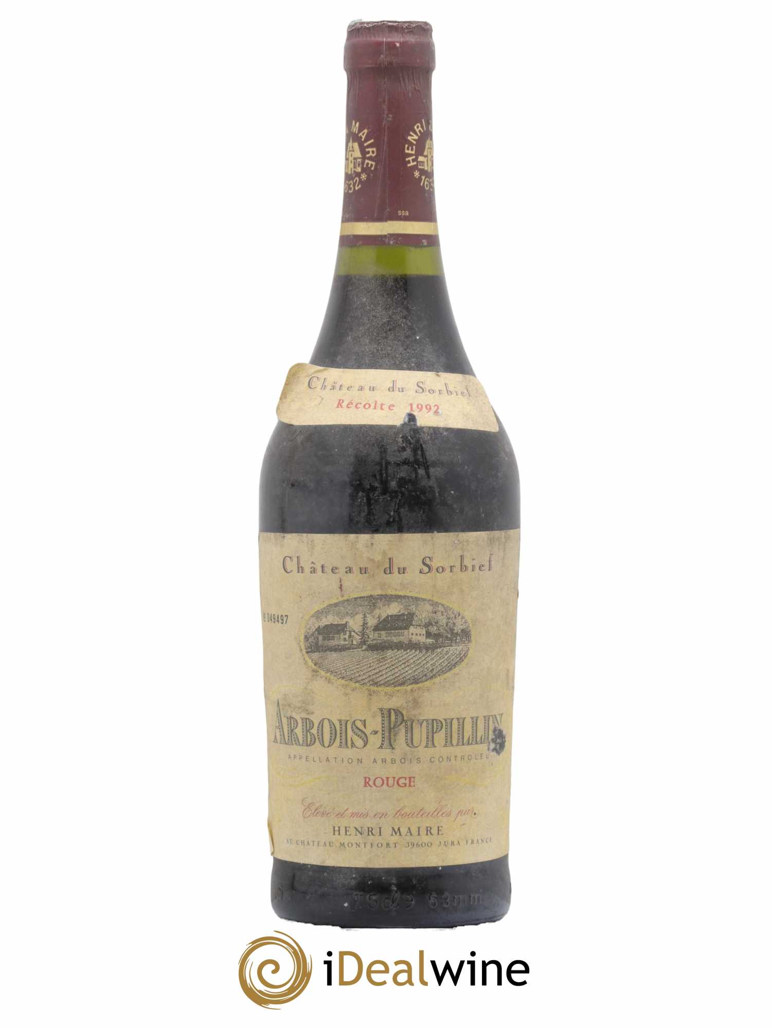 Arbois Pupillin Château du Sorbief Henri Maire 1992 - Lot de 1 bouteille - 0