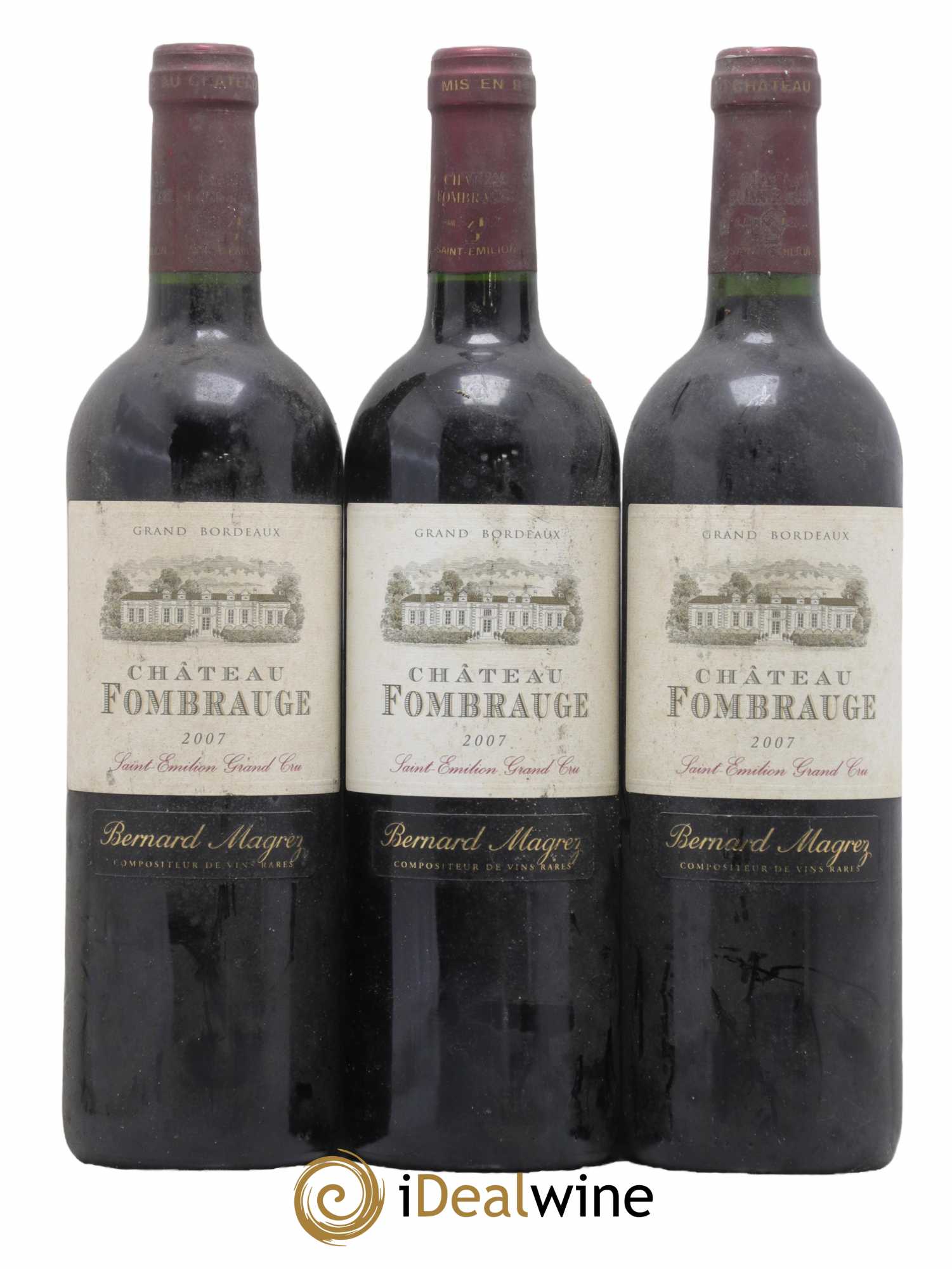Château Fombrauge Grand Cru Classé 2007 - Lot de 3 bouteilles - 0