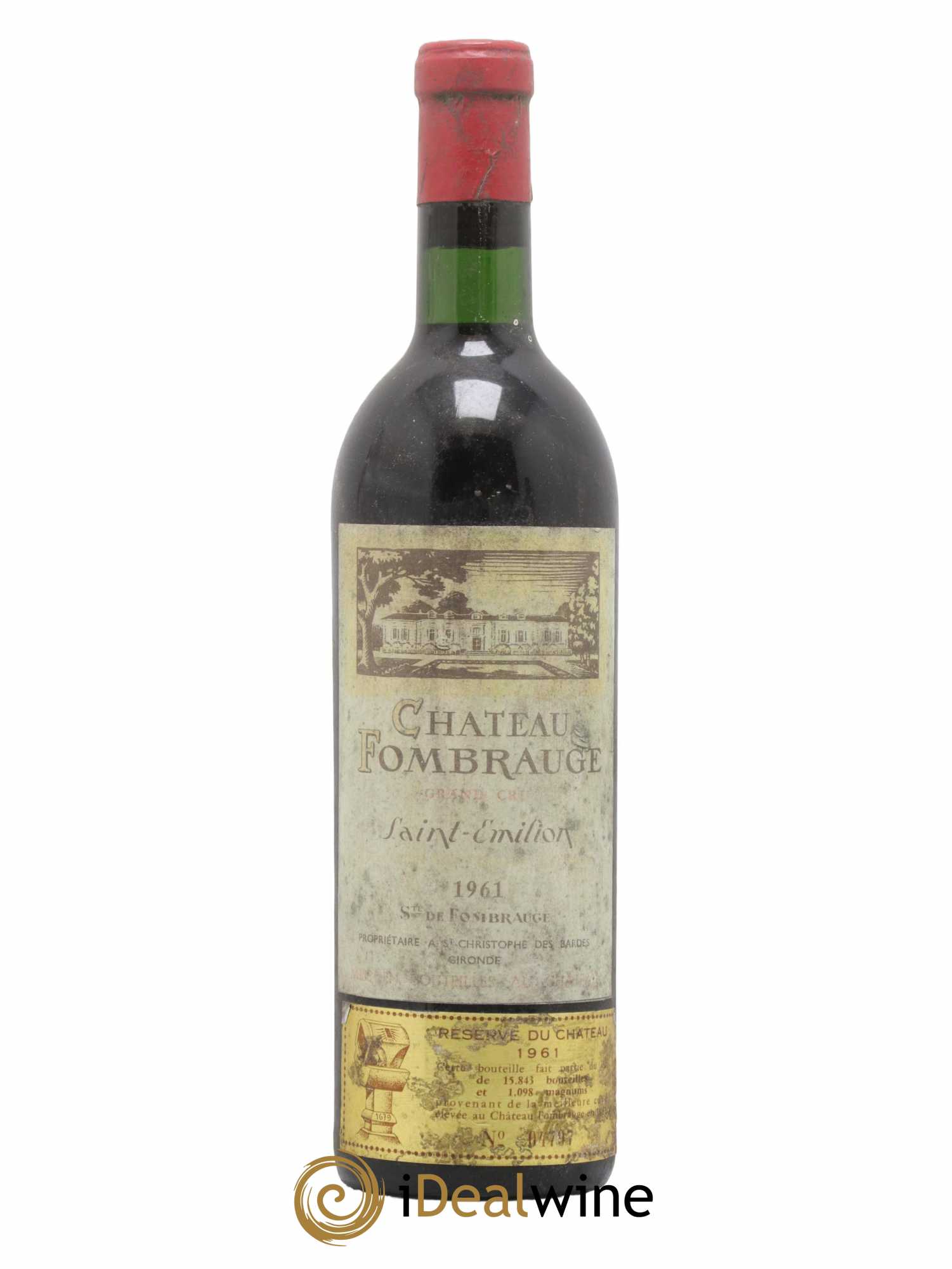 Château Fombrauge Grand Cru Classé 1961 - Lot de 1 bouteille - 0