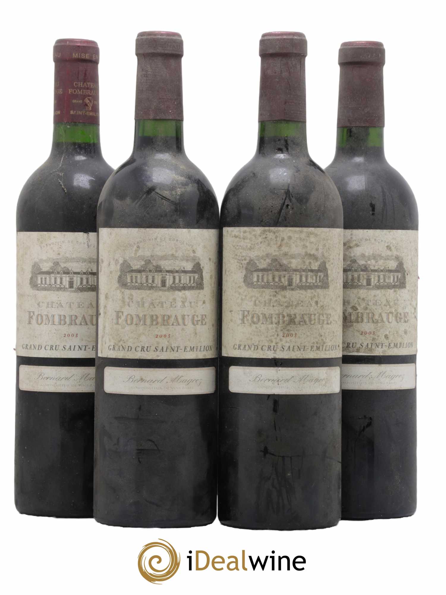 Château Fombrauge Grand Cru Classé 2003 - Lot de 4 bouteilles - 0