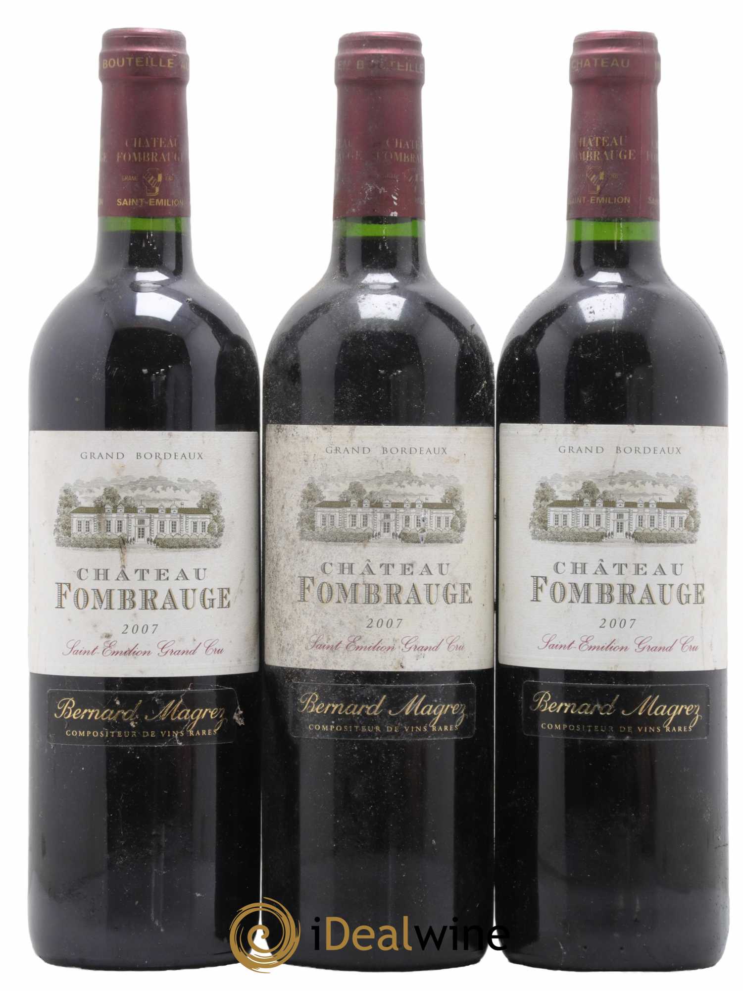 Château Fombrauge Grand Cru Classé 2007 - Lot de 3 bouteilles - 0