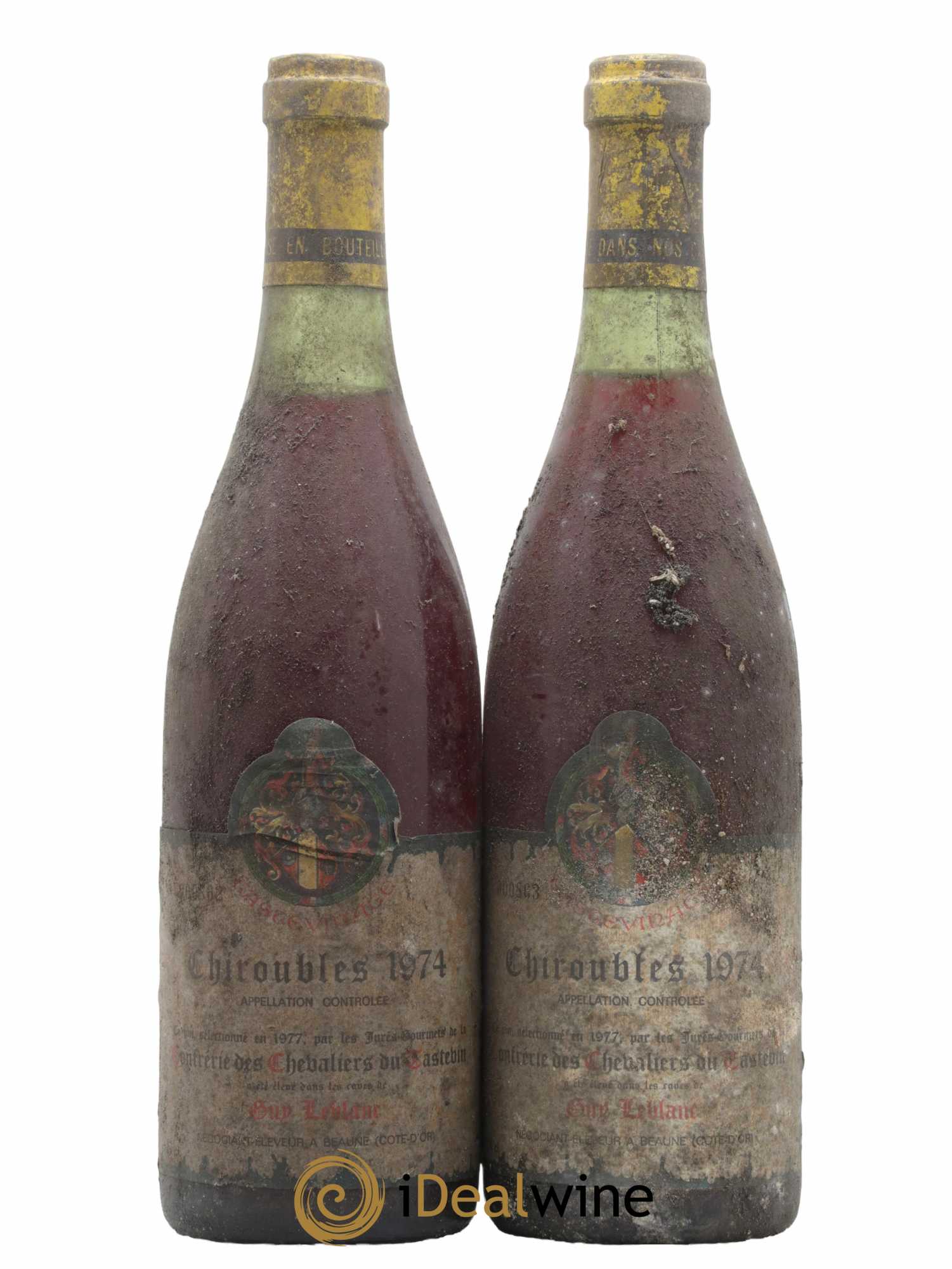 Chiroubles Tastevinage Domaine Guy Leblanc 1974 - Lot de 2 bouteilles - 0