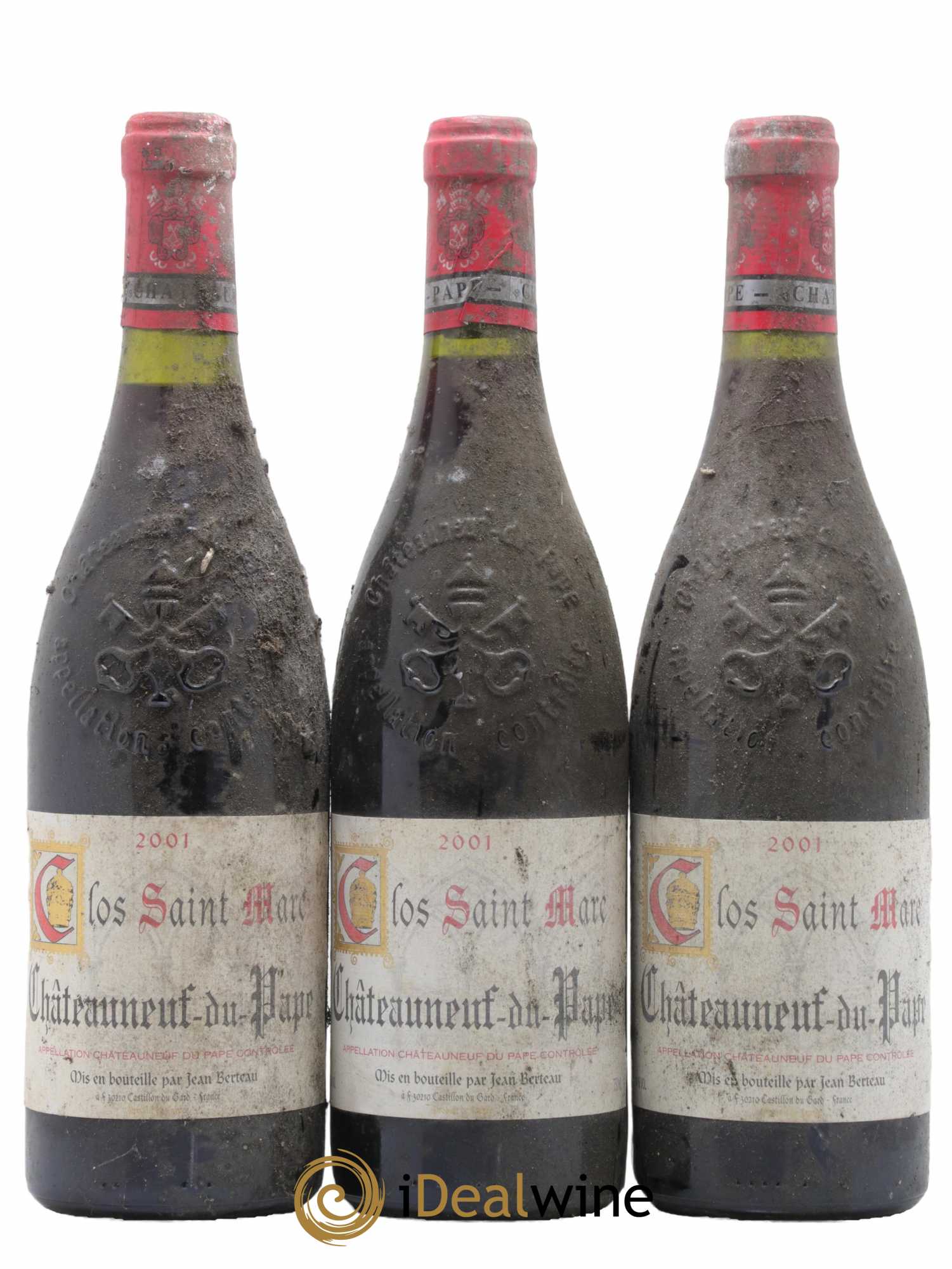 Châteauneuf-du-Pape Clos Saint Marc 2001 - Lot de 3 bouteilles - 0