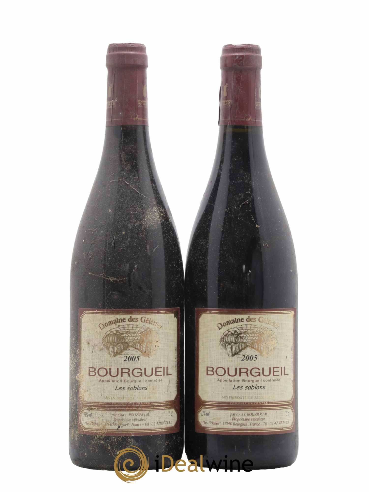 Bourgueil Les Sablons Domaine des Géléries 2005 - Lot de 2 bouteilles - 0