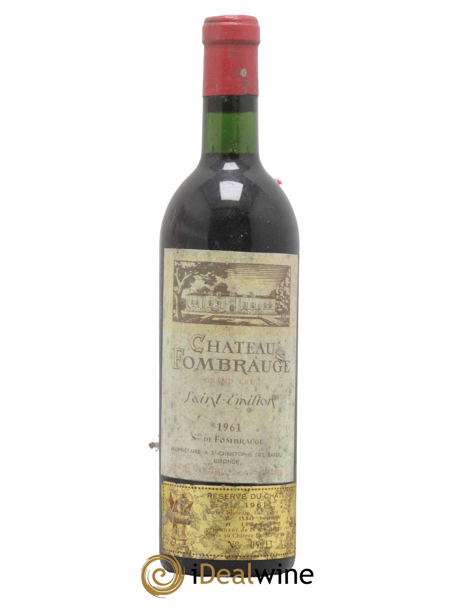 Château Fombrauge Grand Cru Classé 1961 - Lot de 1 bouteille - 0