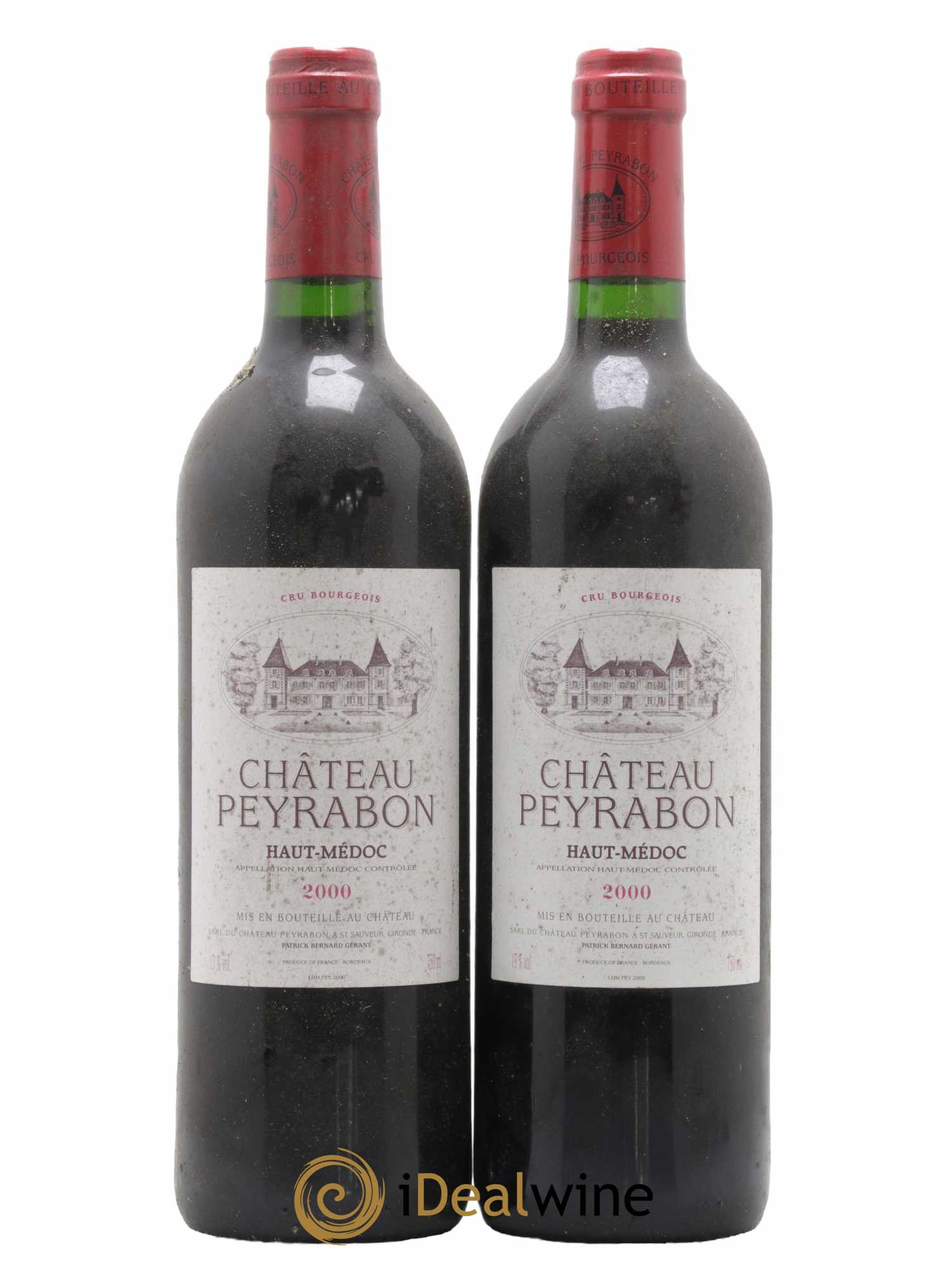 Château Peyrabon Cru Bourgeois 2000 - Lot de 2 bouteilles - 0