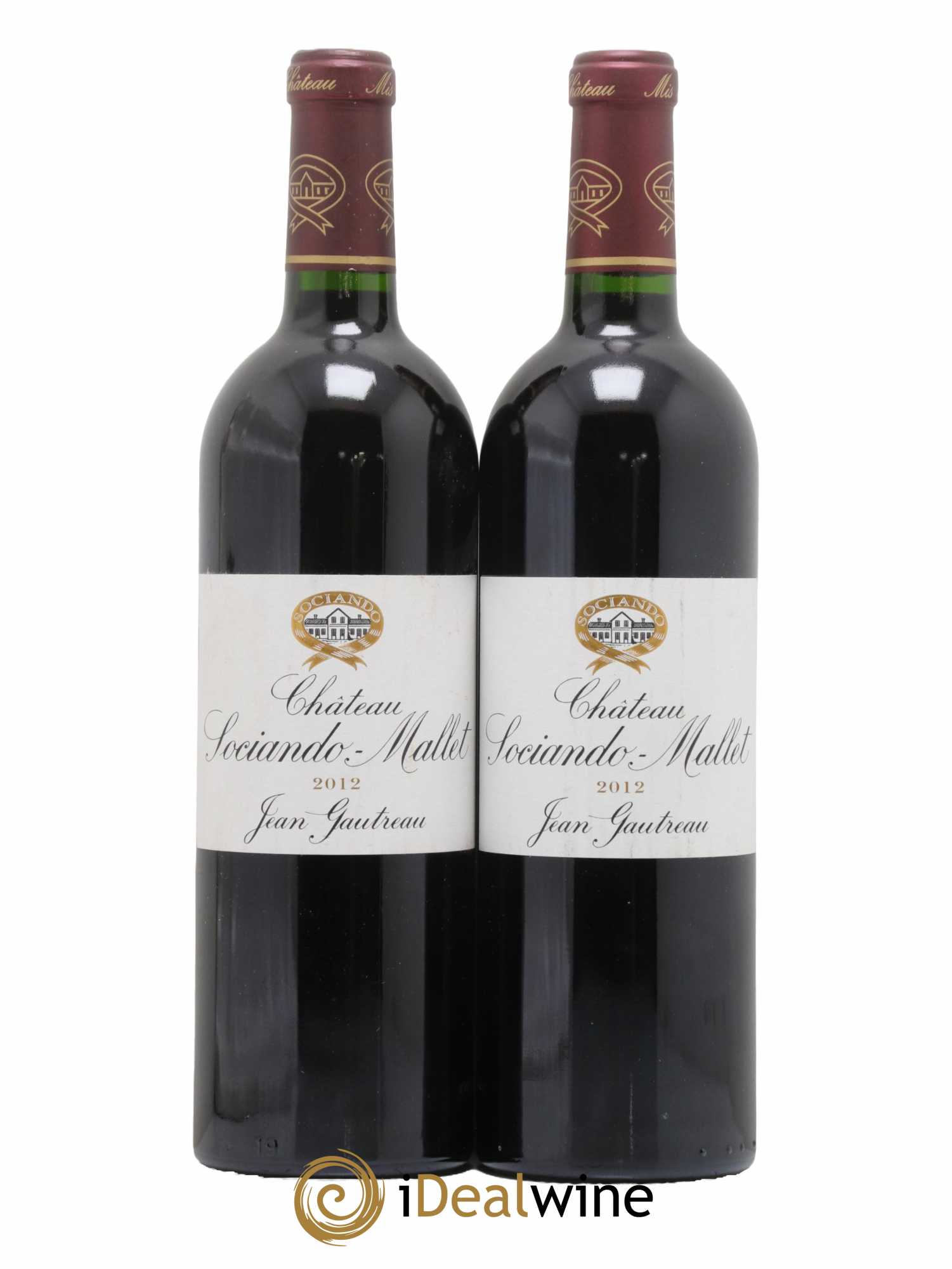 Château Sociando Mallet 2012 - Lot de 2 bouteilles - 0